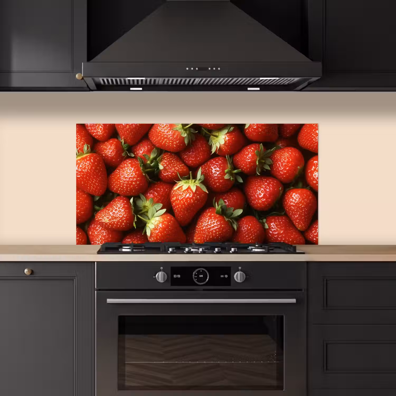 Aardbei - Fruit - Rood keuken achterwand spatscherm middel -sfeer1