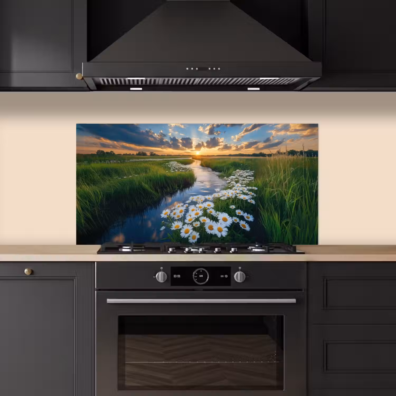 Beekje - Landschap - Margriet keuken achterwand spatscherm middel -sfeer1
