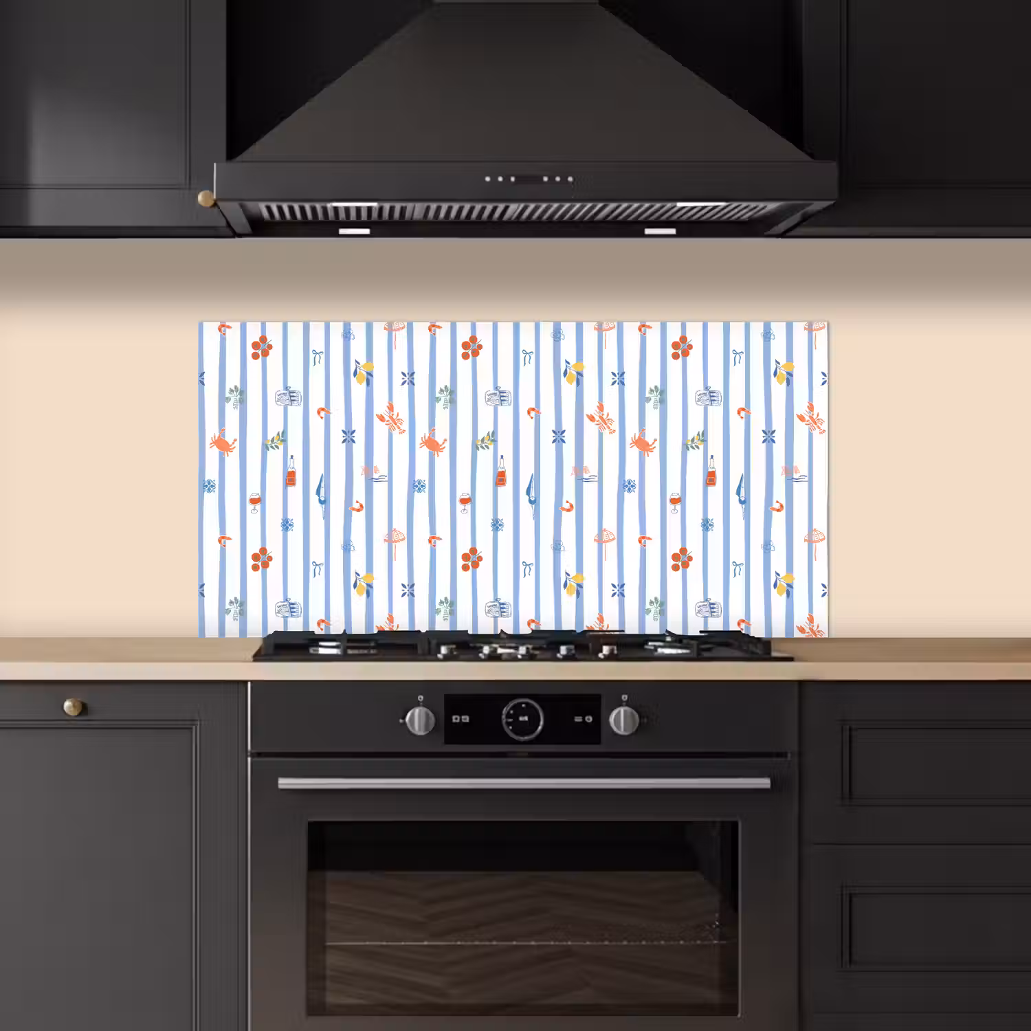 Zee - Sfeer - Strand - Blauw keuken achterwand spatscherm middel 899 -sfeer1