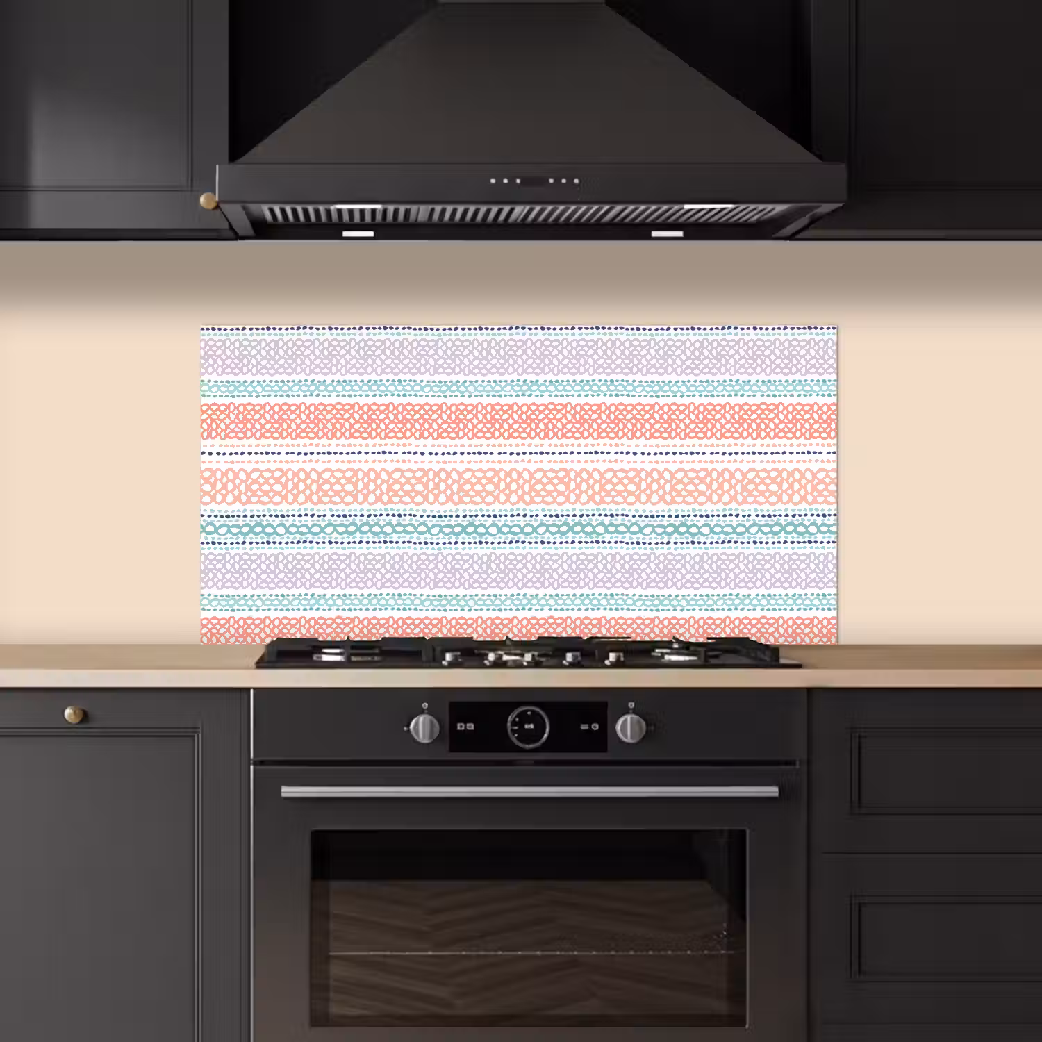Strepen - Zomer - Kleuren keuken achterwand spatscherm middel 899 -sfeer1