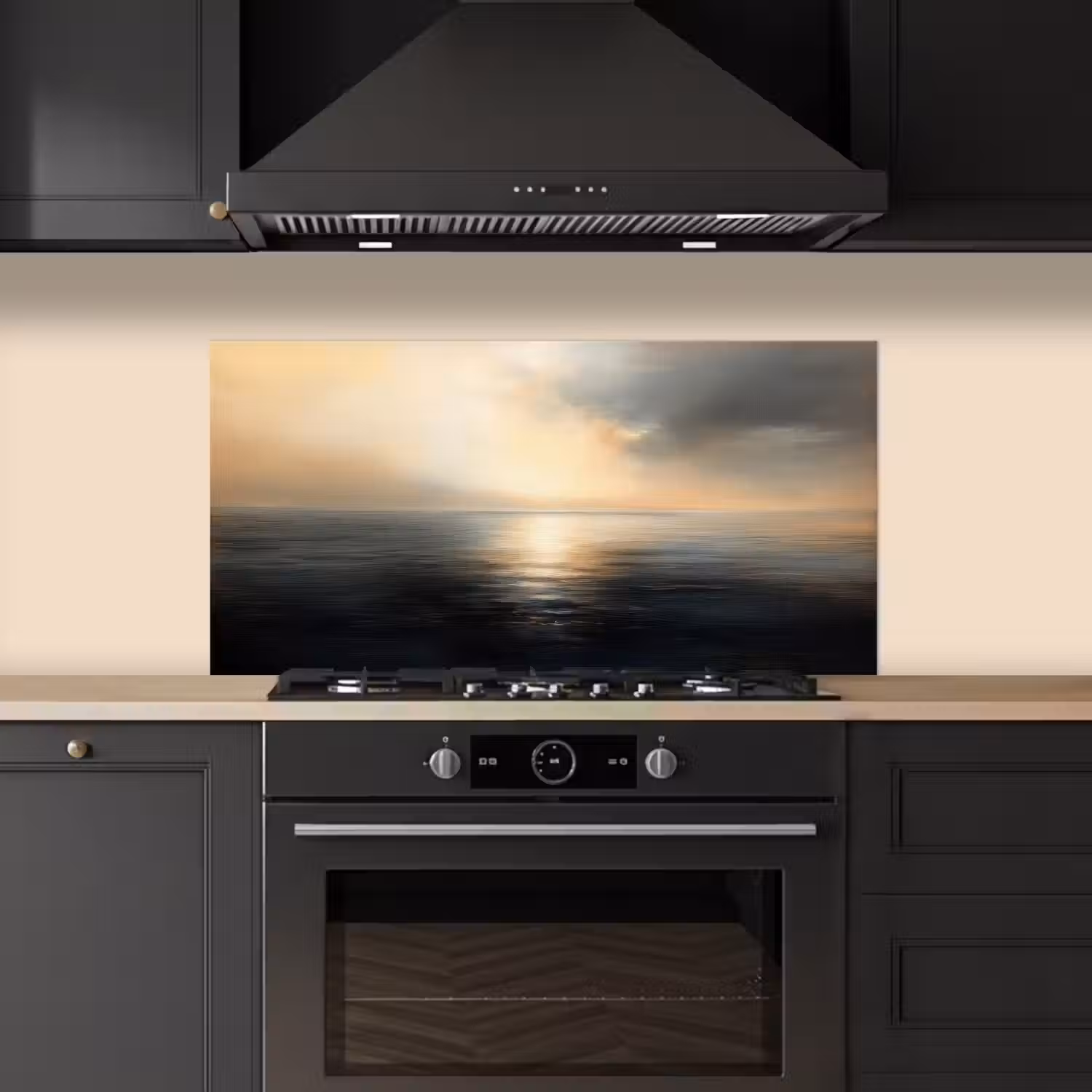 Zon - Horizon - Zee keuken achterwand spatscherm middel -sfeer1