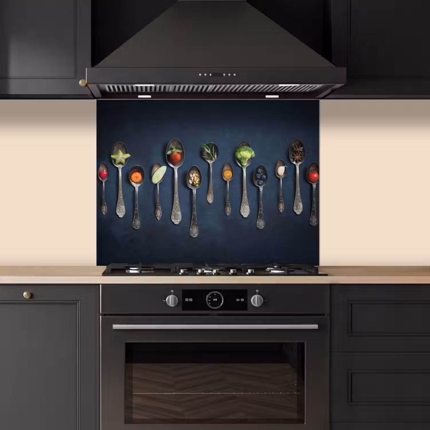Proeverij in Lepels keuken achterwand spatscherm middel -sfeer1