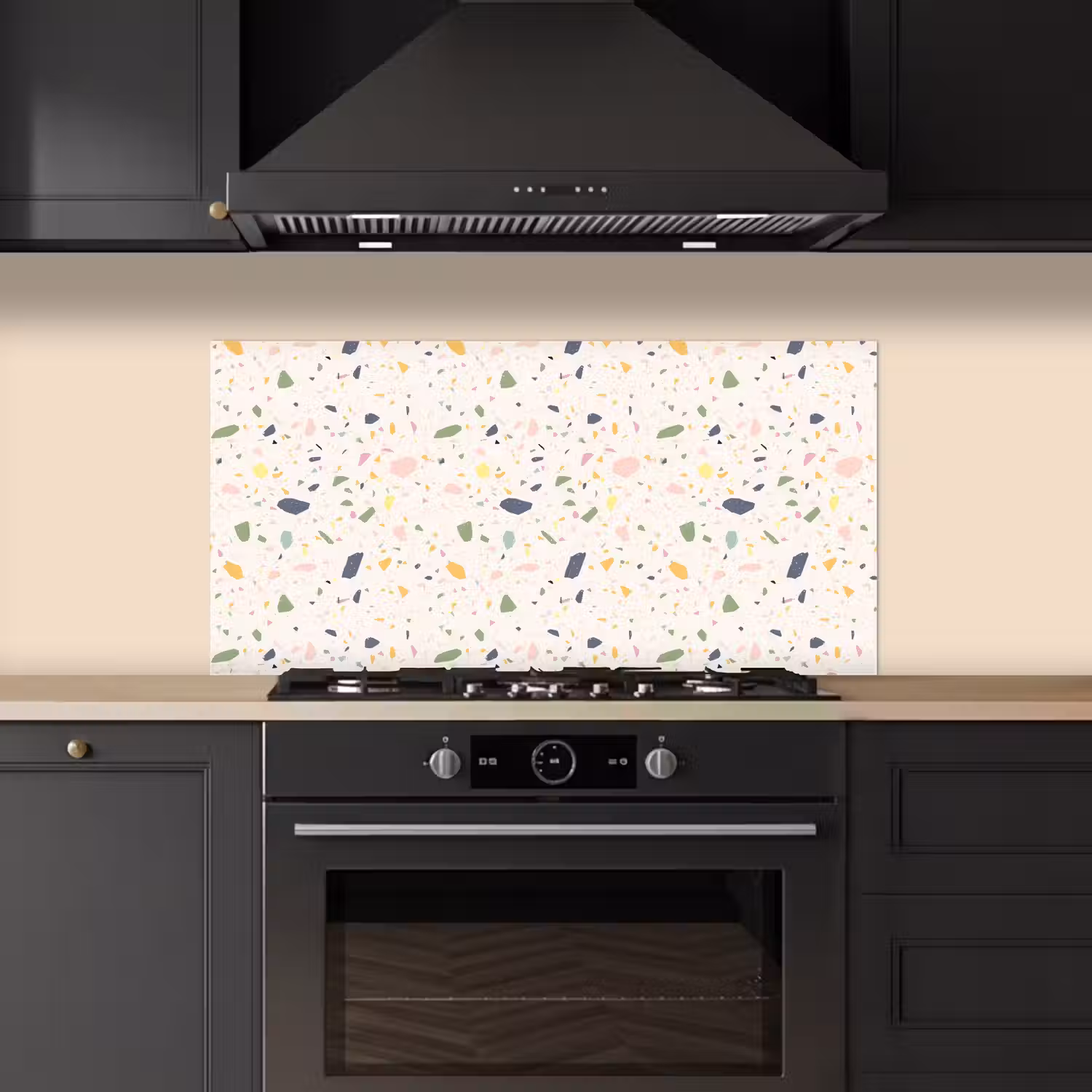 Terrazzo - Patroon - Kleurrijk - Festival keuken achterwand spatscherm middel 899 -sfeer1