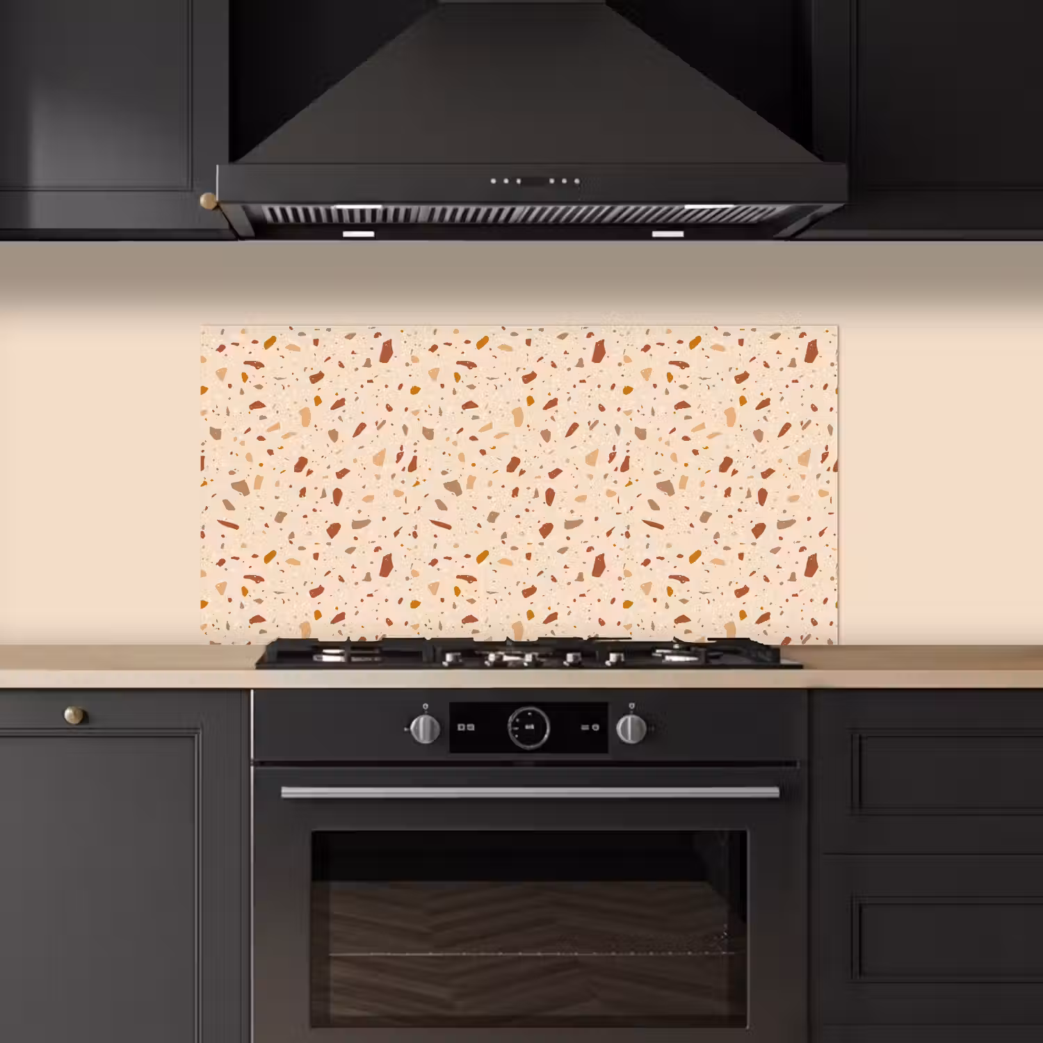Terrazzo - Patroon - Kleurrijk - Steen keuken achterwand spatscherm middel 899 -sfeer1