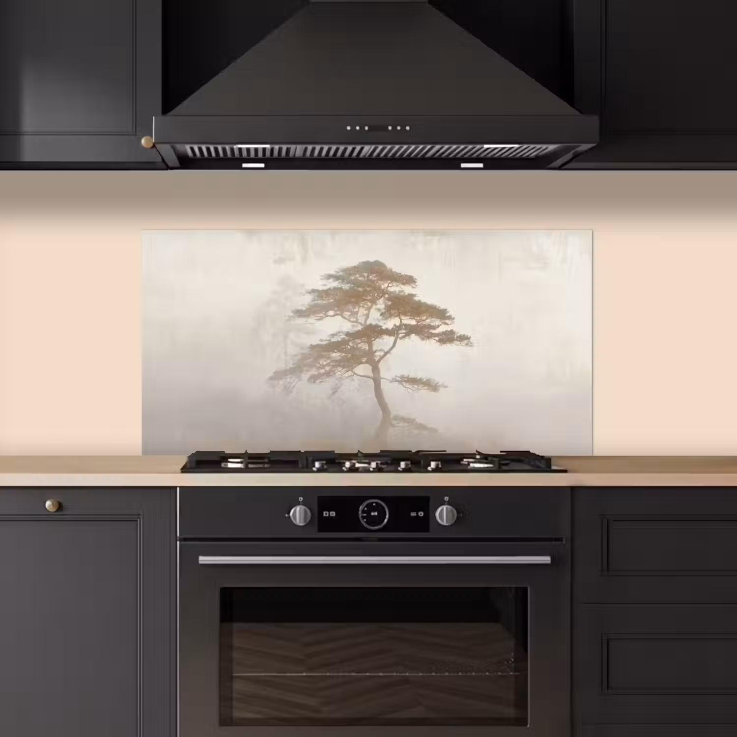 Boom - Oosterse stijl - Landschap keuken achterwand spatscherm middel -sfeer1