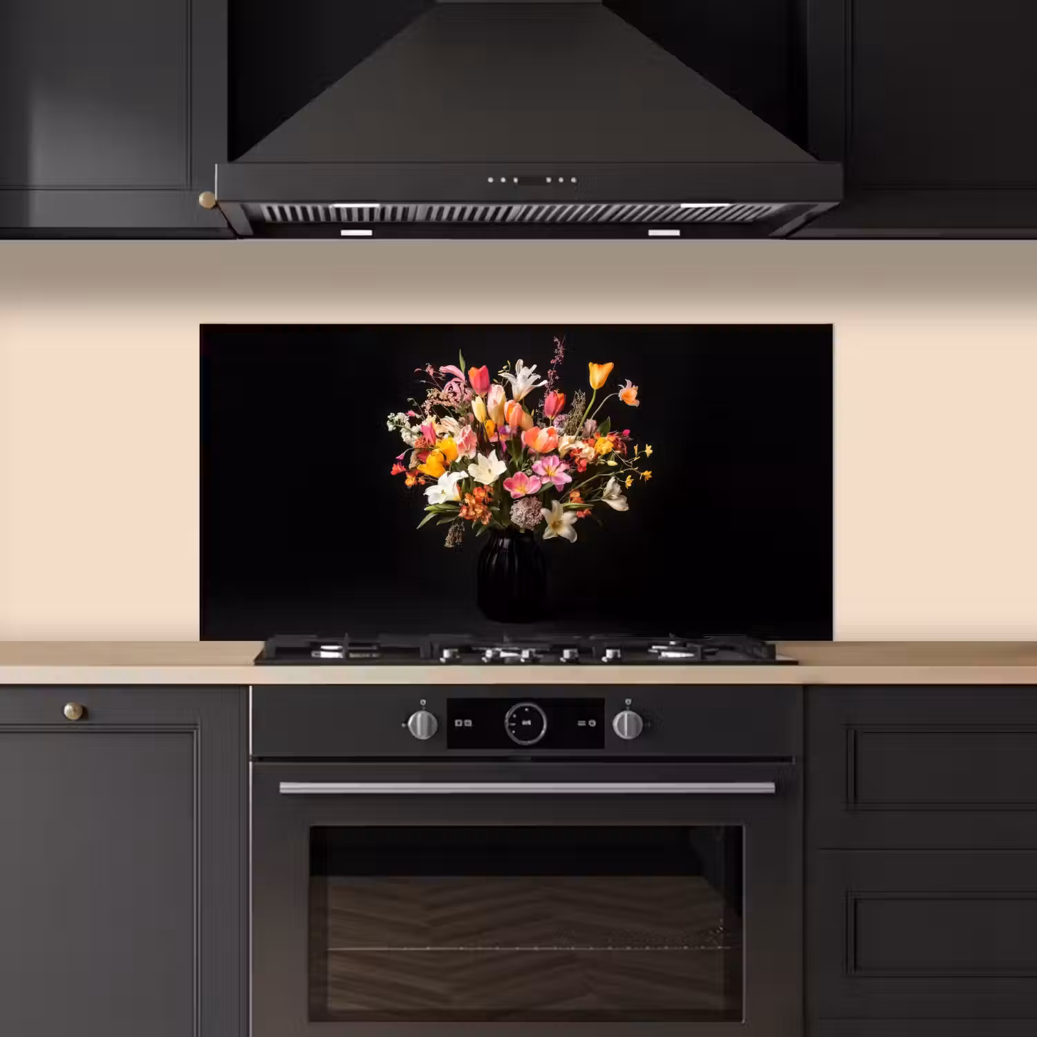 Vaas - Bloemen - Tulpen keuken achterwand spatscherm middel -sfeer1