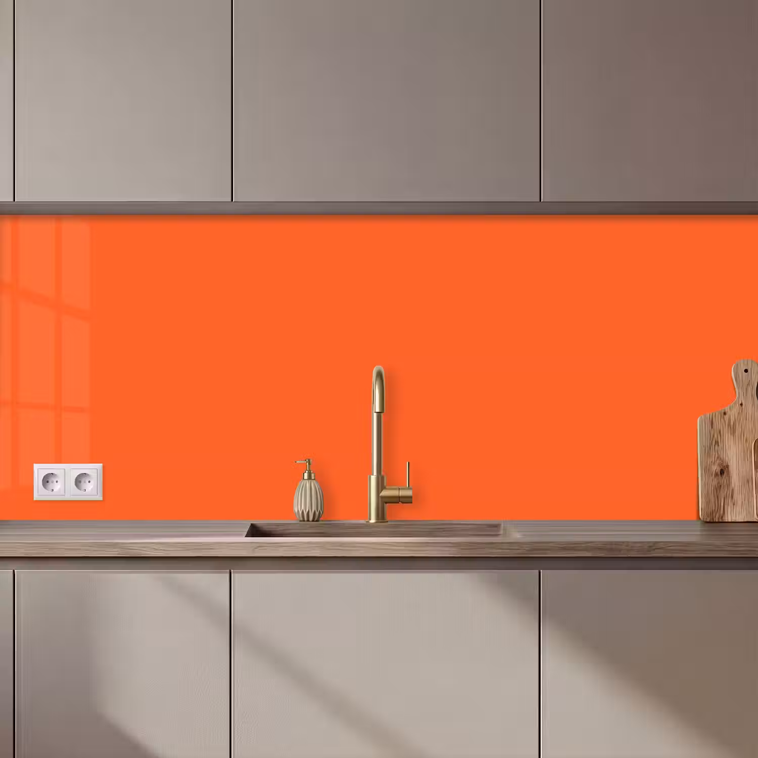 Vivid - Amber - Oranje keuken achterwand 2 middel 871 zz_3dshopping