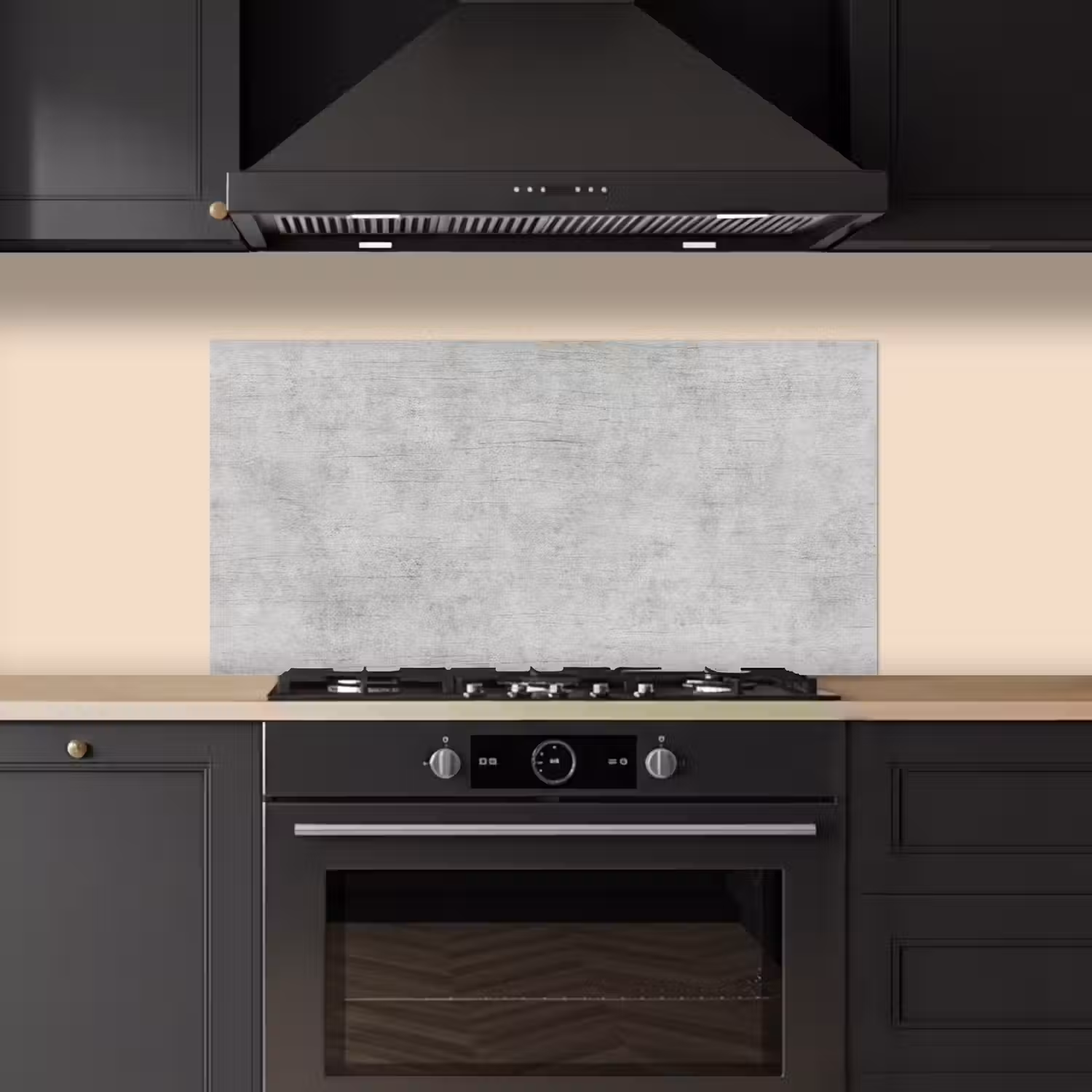 Verweerde Grijze Canvas keuken achterwand spatscherm middel -sfeer1