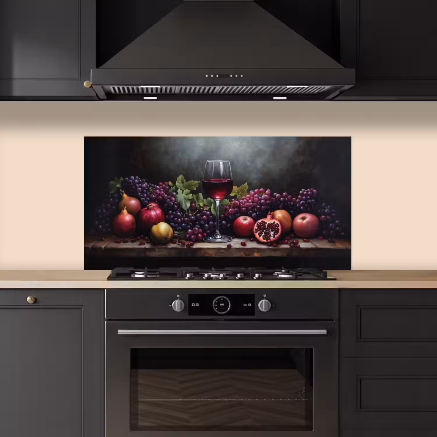 Wijn - Fruit - Stilleven keuken achterwand spatscherm middel -sfeer1