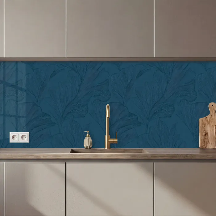 Abstract - Patroon - Donkerblauw - Elegant keuken achterwand 2 middel 871 zz_3dshopping