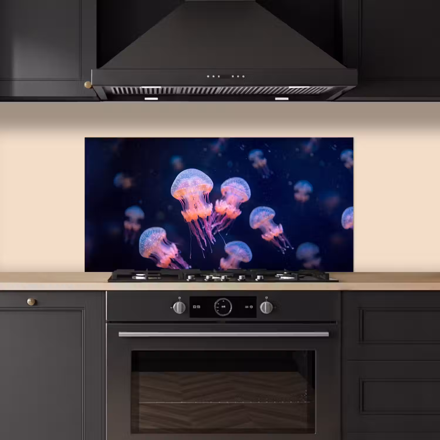 Dier - Onderwater - Natuur - Roze - Mysterieus keuken achterwand spatscherm middel -sfeer1