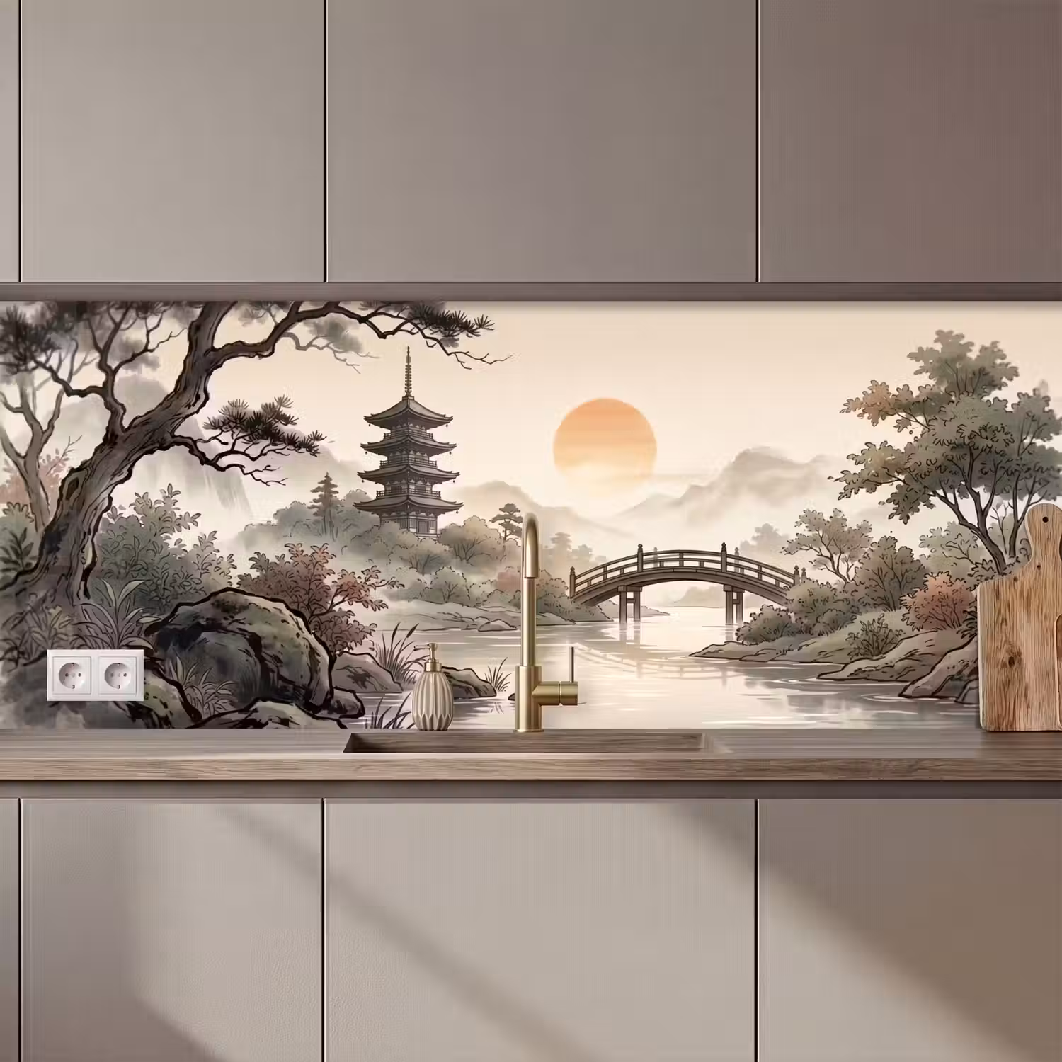 Azië - Landschap - Kleurrijk keuken achterwand 2 middel zz_3dshopping