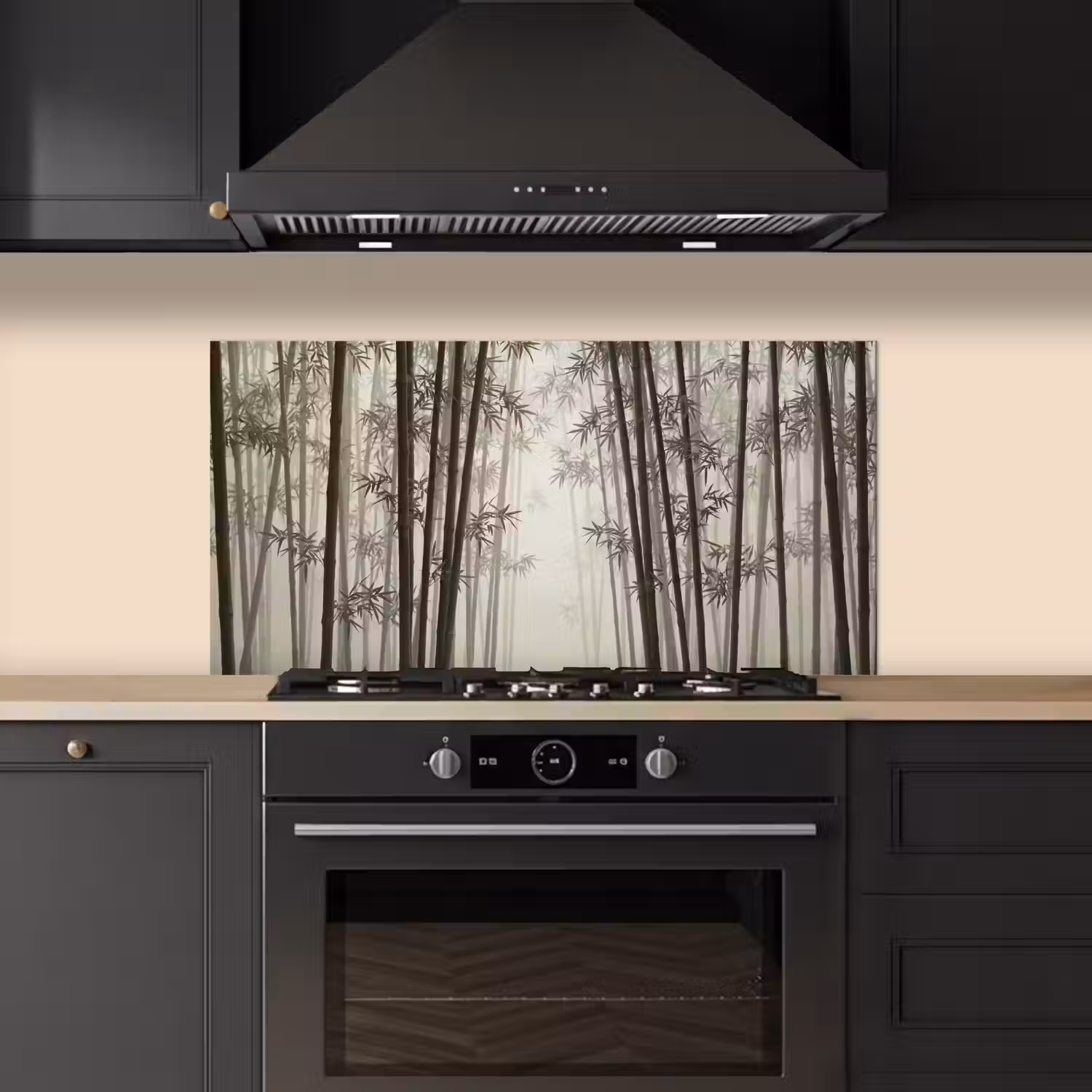 Bamboe - Bos - Mist - Natuur keuken achterwand spatscherm middel -sfeer1