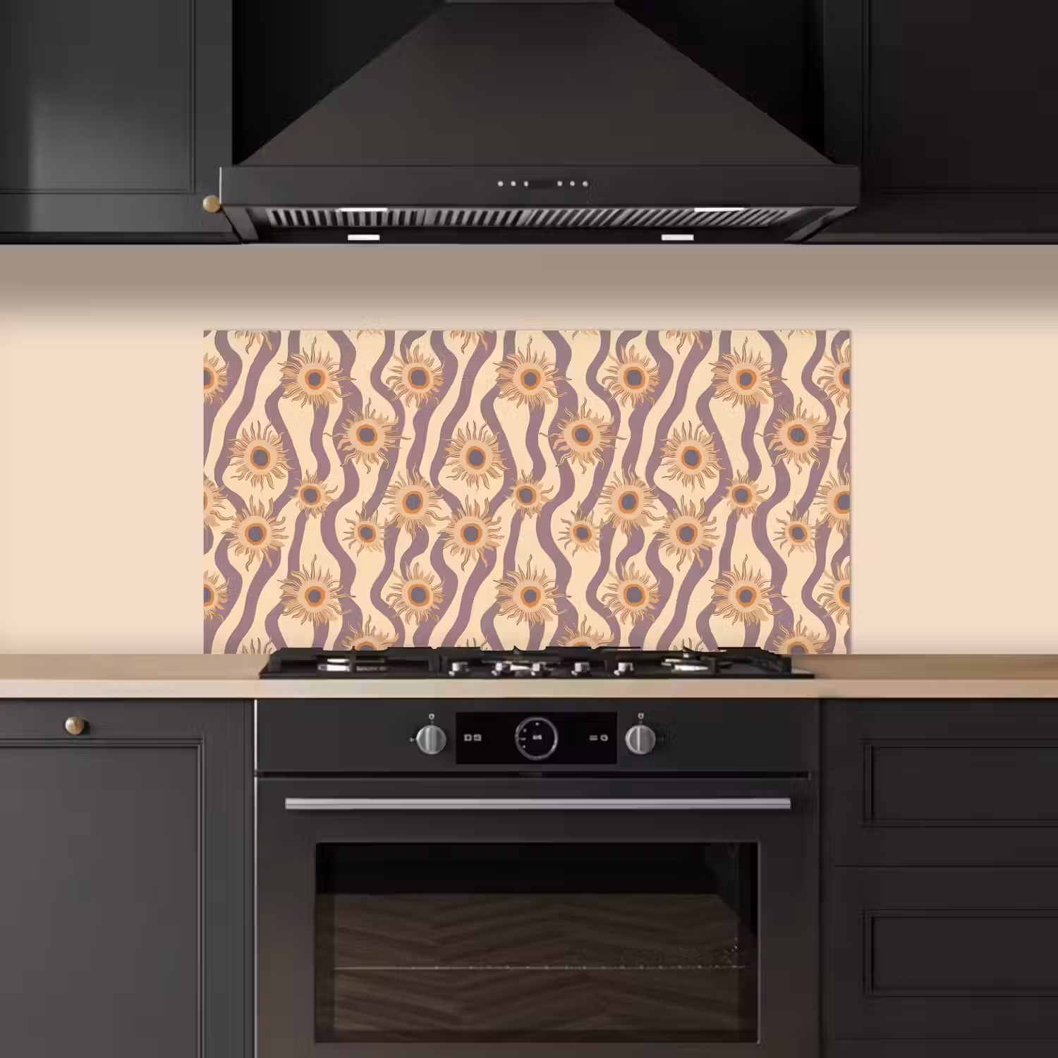 Bohemian - Vibe - Lavendelpaars keuken achterwand spatscherm middel 899 -sfeer1