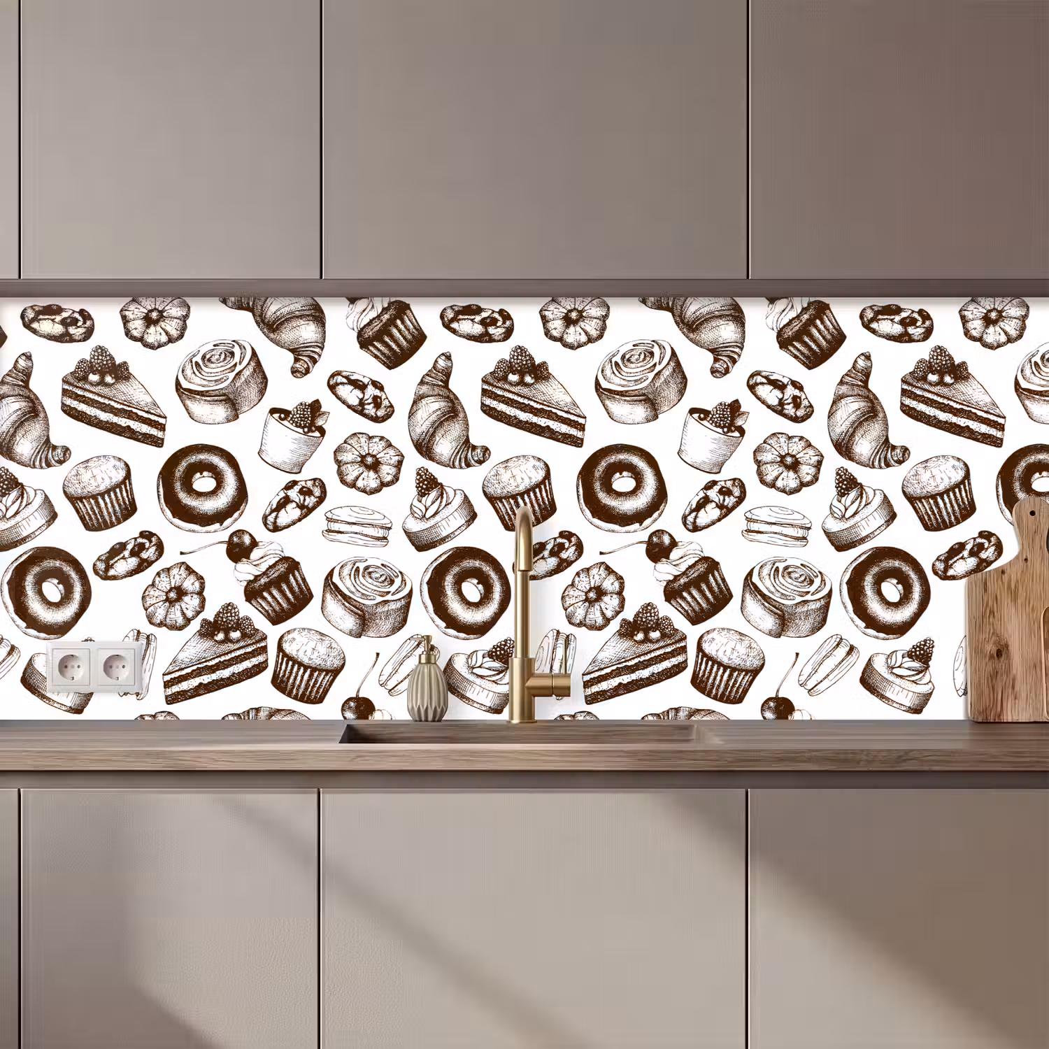 Brood - Patisserie - Vintage - Design keuken achterwand 2 middel 871 zz_3dshopping