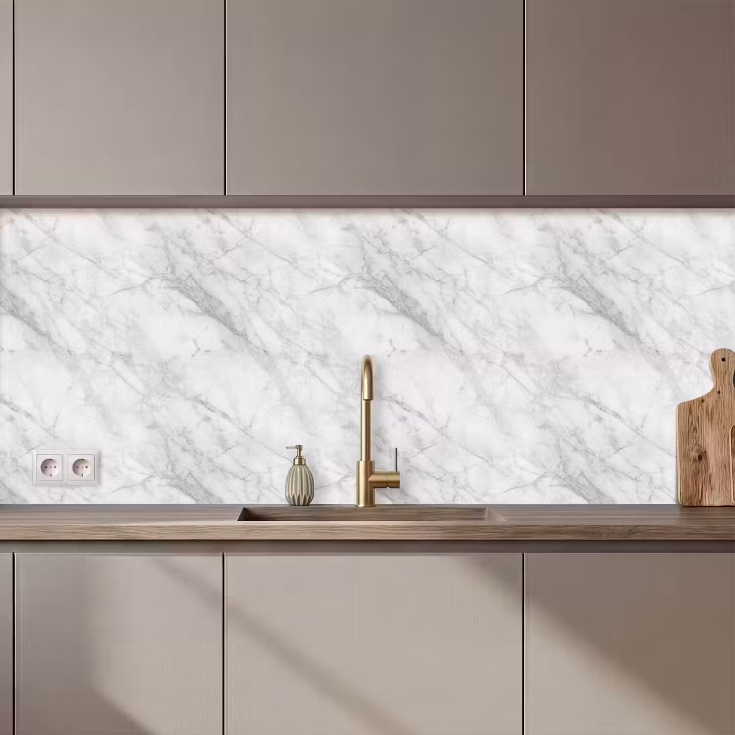 Klassiek - Marmer - Grijs keuken achterwand 2 middel 871 zz_3dshopping