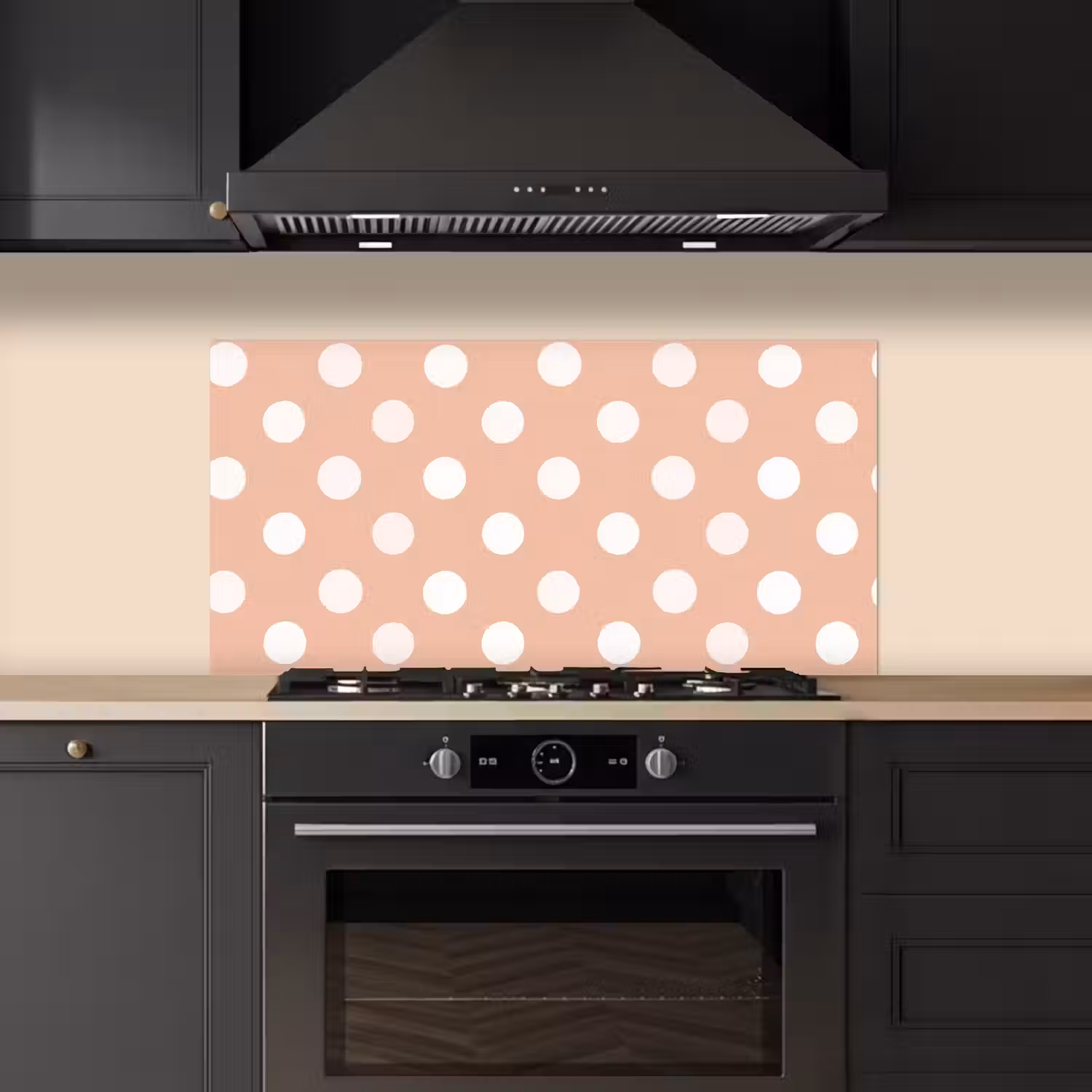 Klassiek - Polka - Perzik keuken achterwand spatscherm middel 899 -sfeer1