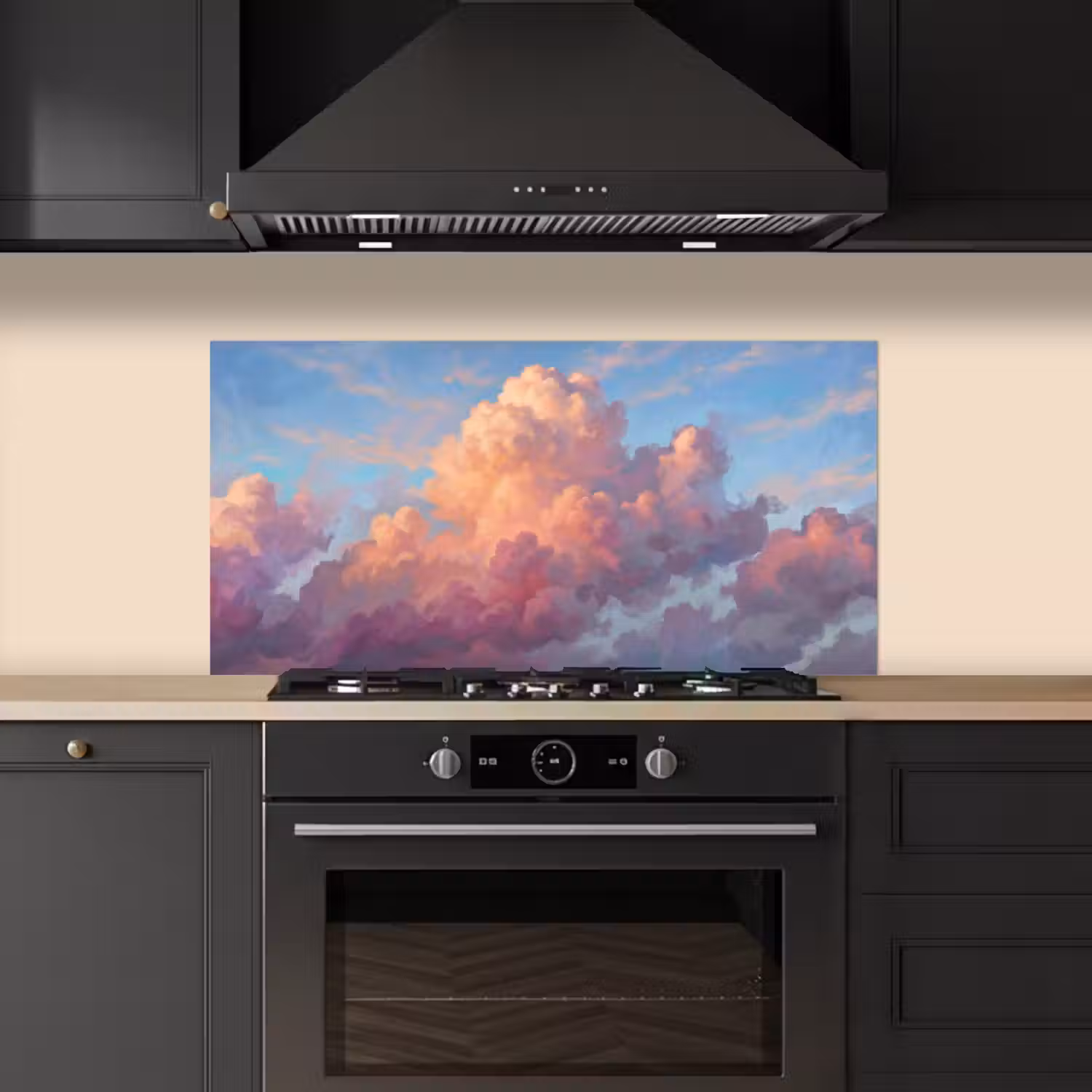 Wolken - Lucht - Natuur - Abstract - Kleurrijk keuken achterwand spatscherm middel -sfeer1
