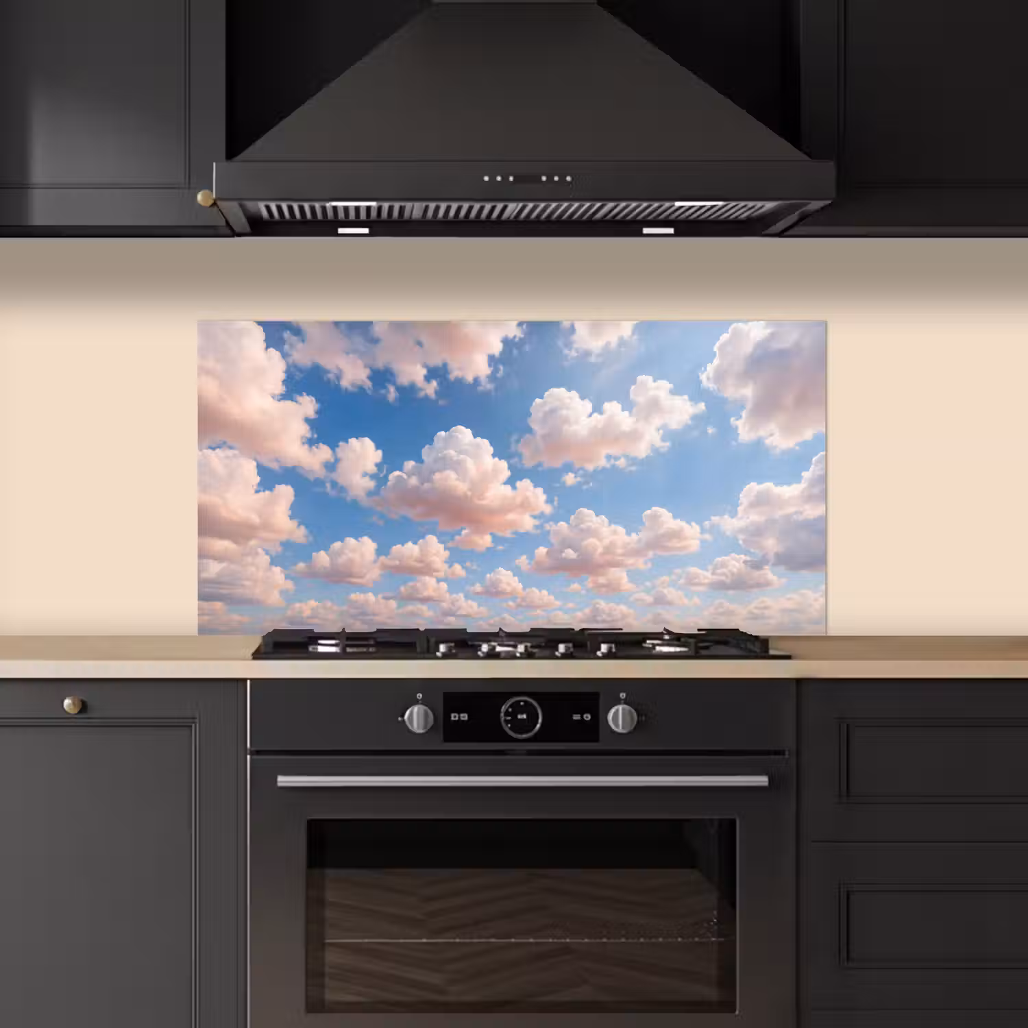 Wolken - Hemel - Natuur - Licht - Blauw keuken achterwand spatscherm middel -sfeer1