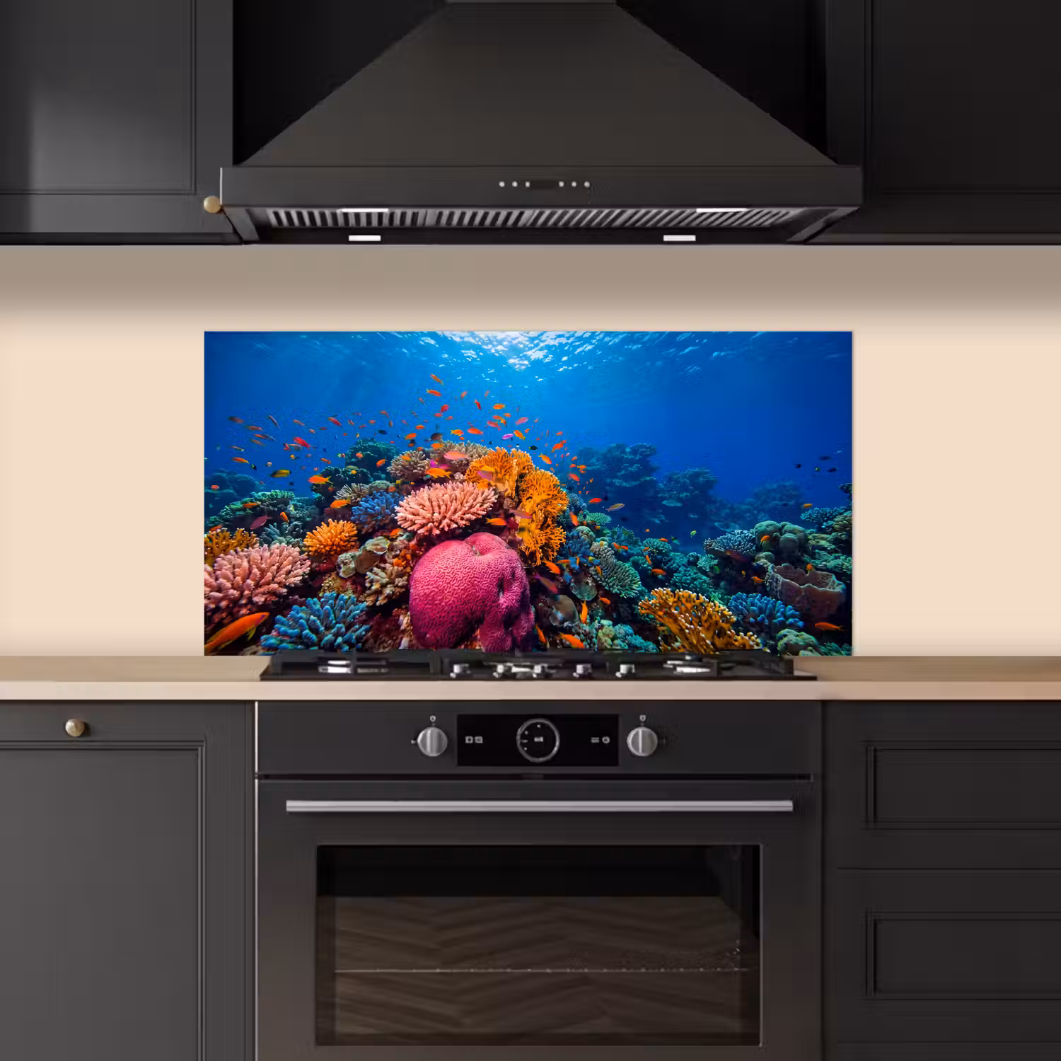 Koraal - Vissen - Oceaan - Natuur - Kleurrijk keuken achterwand spatscherm middel -sfeer1