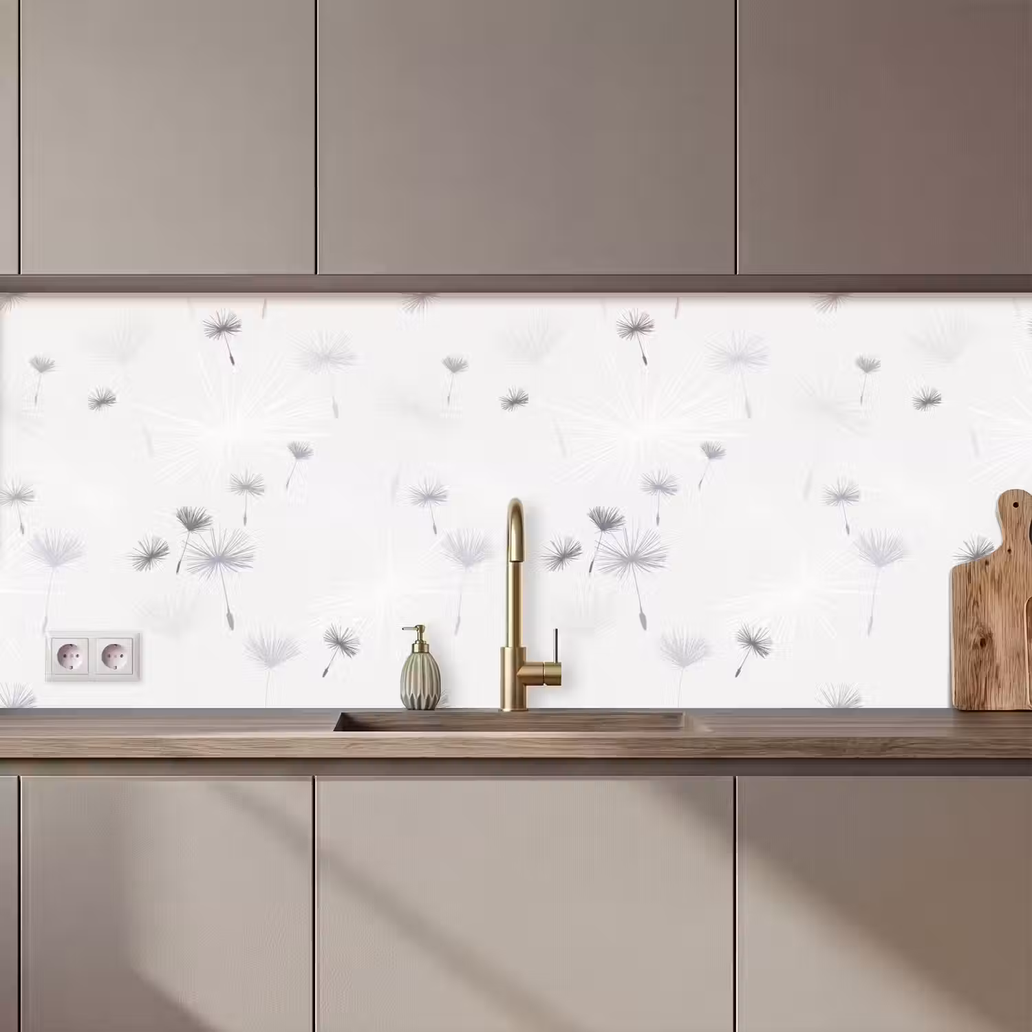 Design - Paardenbloem - Bloemen keuken achterwand 2 middel 871 zz_3dshopping