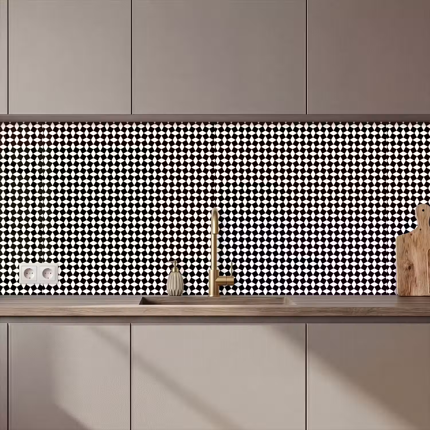 Design - Geometrie - Patroon keuken achterwand 2 middel 871 zz_3dshopping