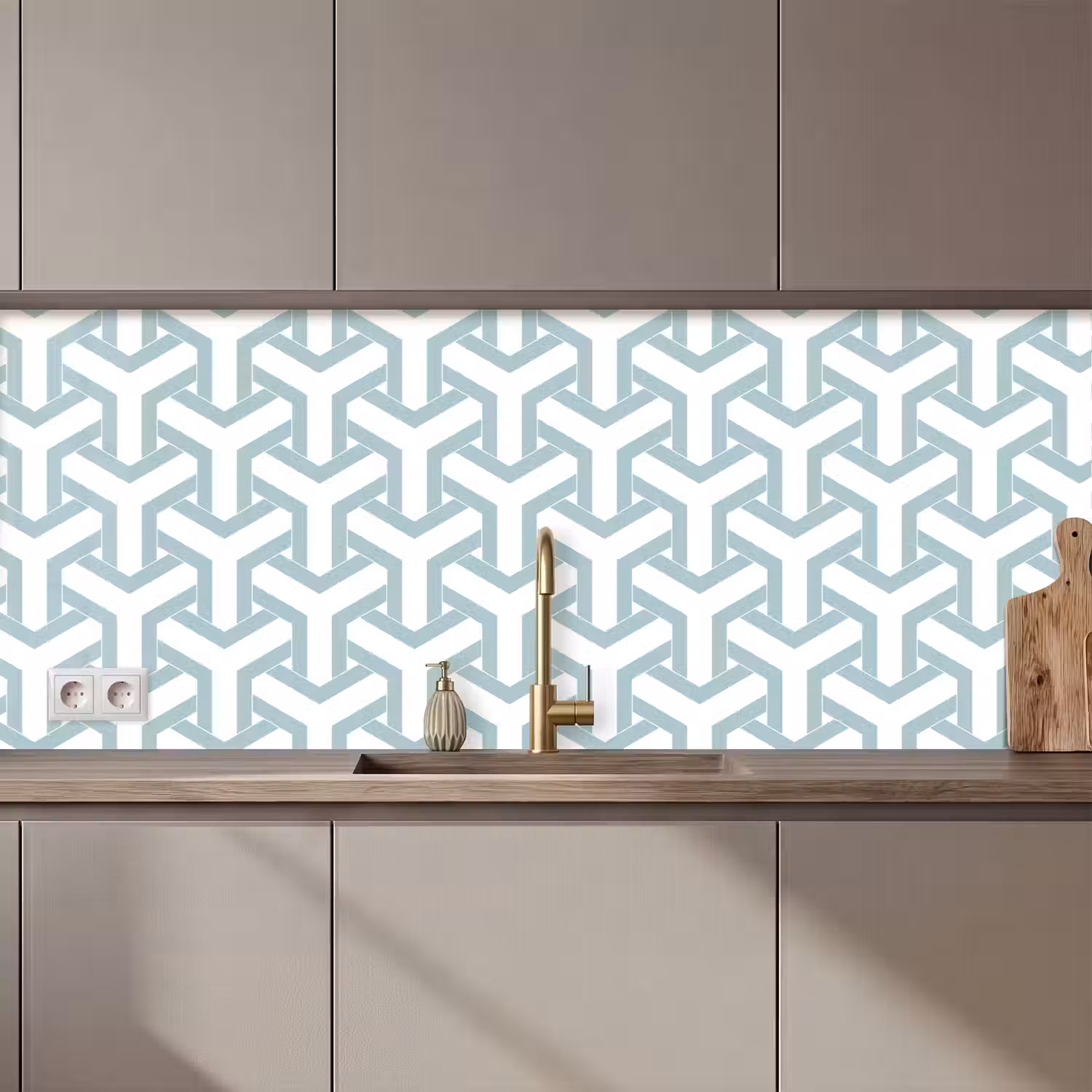 Design - Lijn - Patroon keuken achterwand 2 middel 871 zz_3dshopping