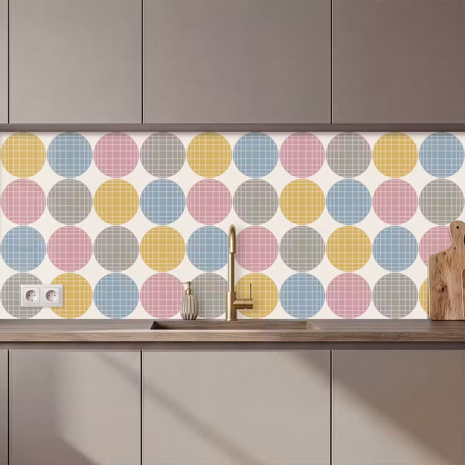 Stippen - Lijn - Patroon keuken achterwand 2 middel 871 zz_3dshopping