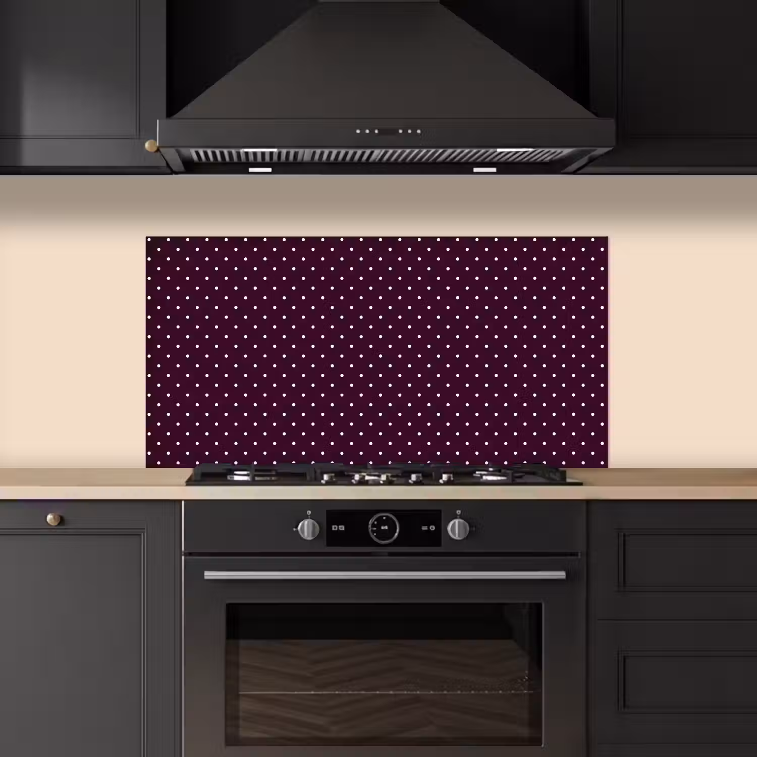 Stippen - Modern - Paars keuken achterwand spatscherm middel 899 -sfeer1