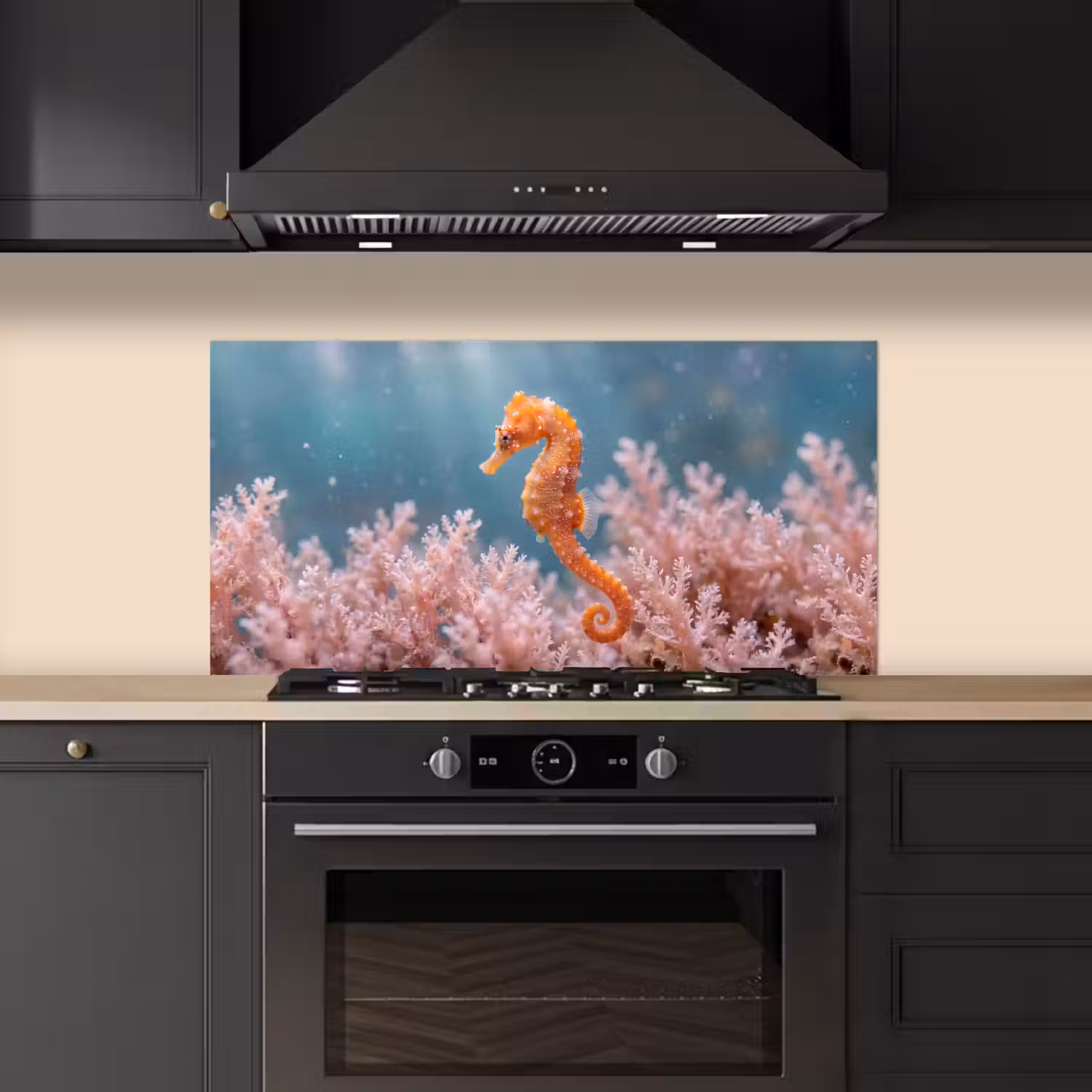 Vis - Koraal - Oceaan - Macro - Oranje keuken achterwand spatscherm middel -sfeer1