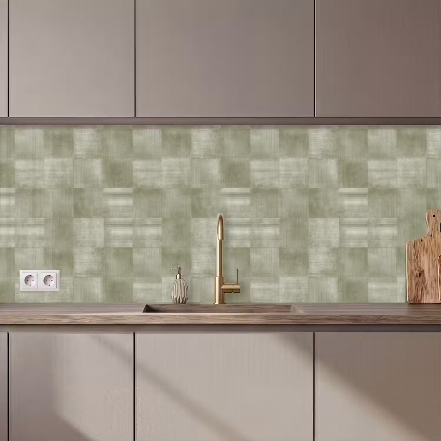 Vlakken - Rustiek - Groen keuken achterwand 2 middel 871 zz_3dshopping