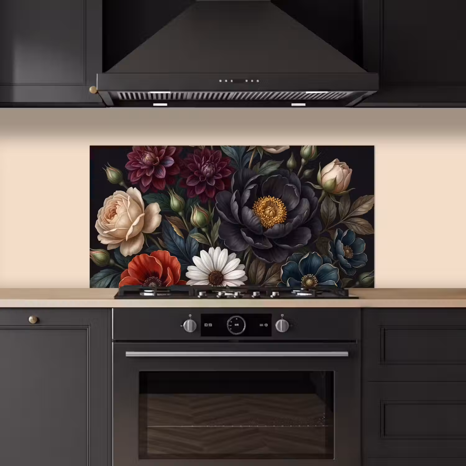 Bloemen - Boeket - Natuur - Klassiek - Weelderig keuken achterwand spatscherm middel -sfeer1