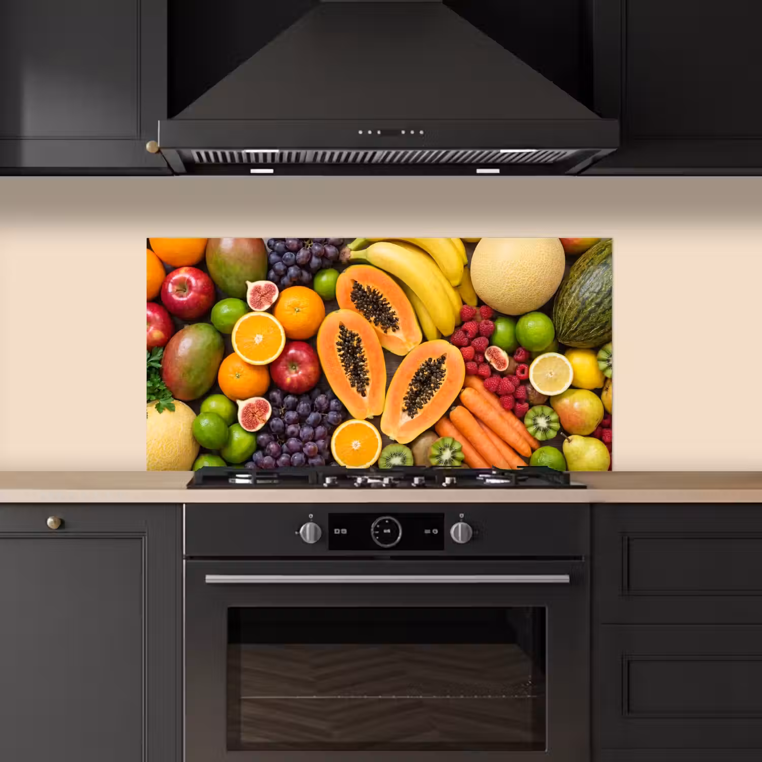 Eten - Fruit - Groenten - Vers - Kleurrijk keuken achterwand spatscherm middel -sfeer1