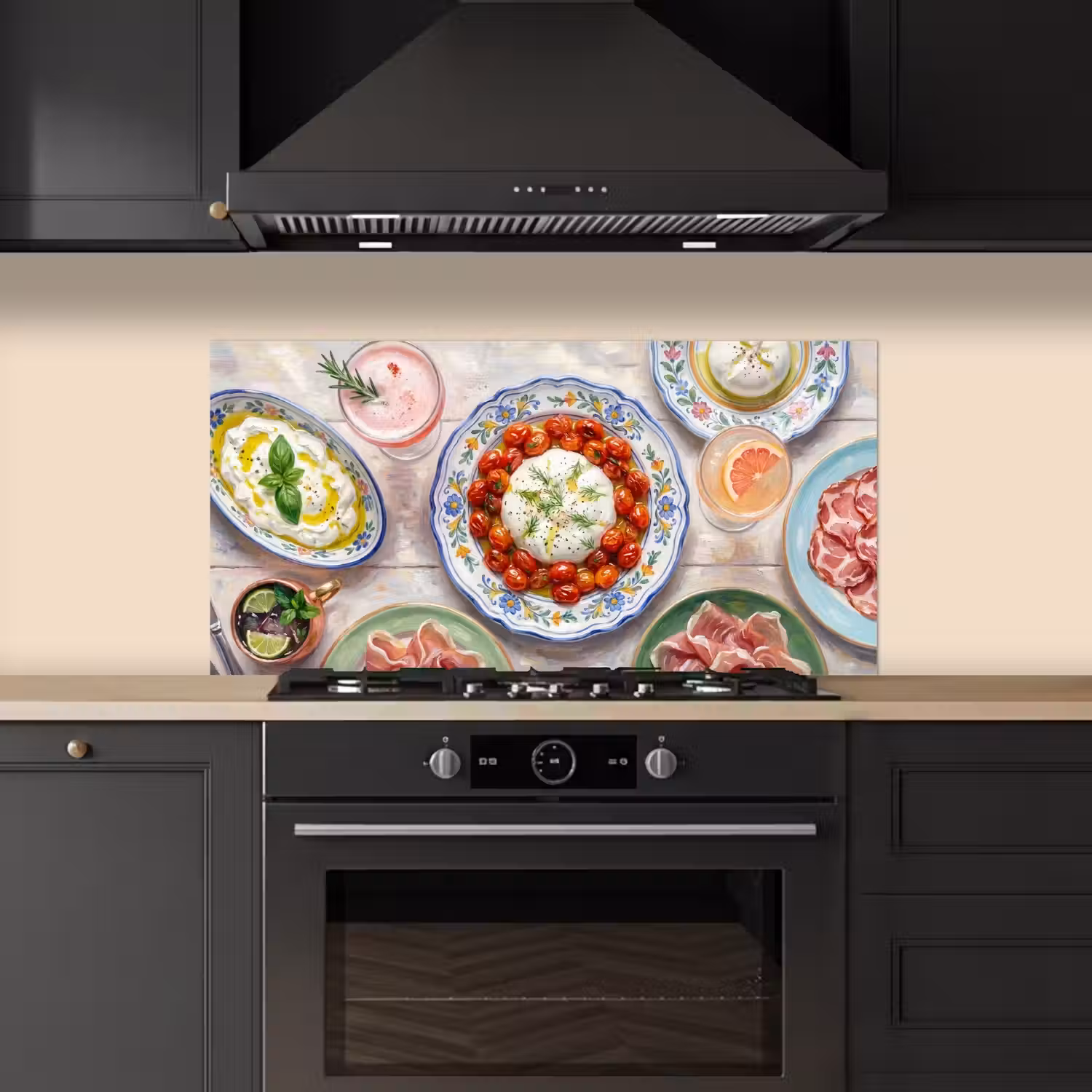 Eten - Tafel - Divers - Modern keuken achterwand spatscherm middel -sfeer1