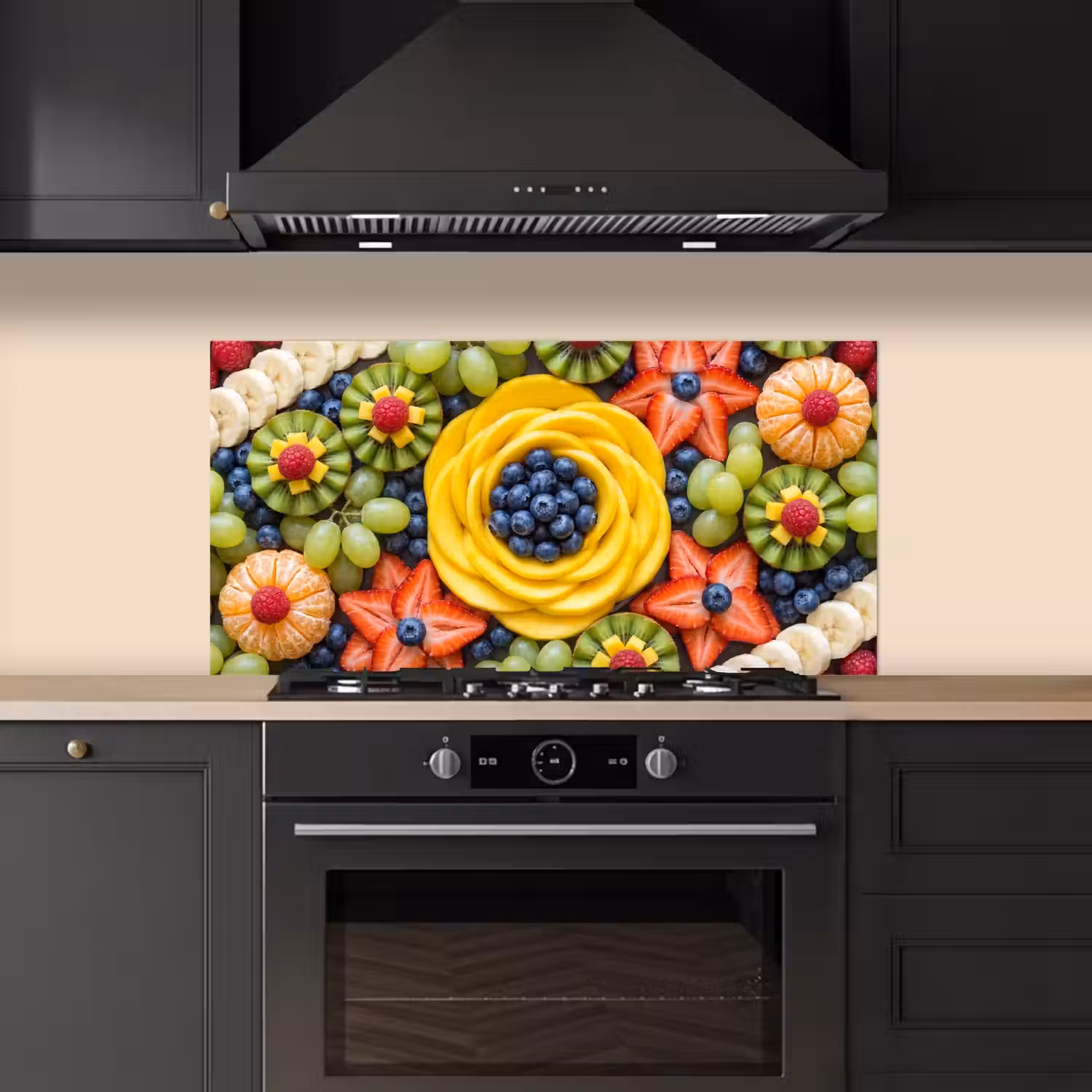 Fruit - Arrangement - Gezond - Kleurrijk - Eten keuken achterwand spatscherm middel -sfeer1
