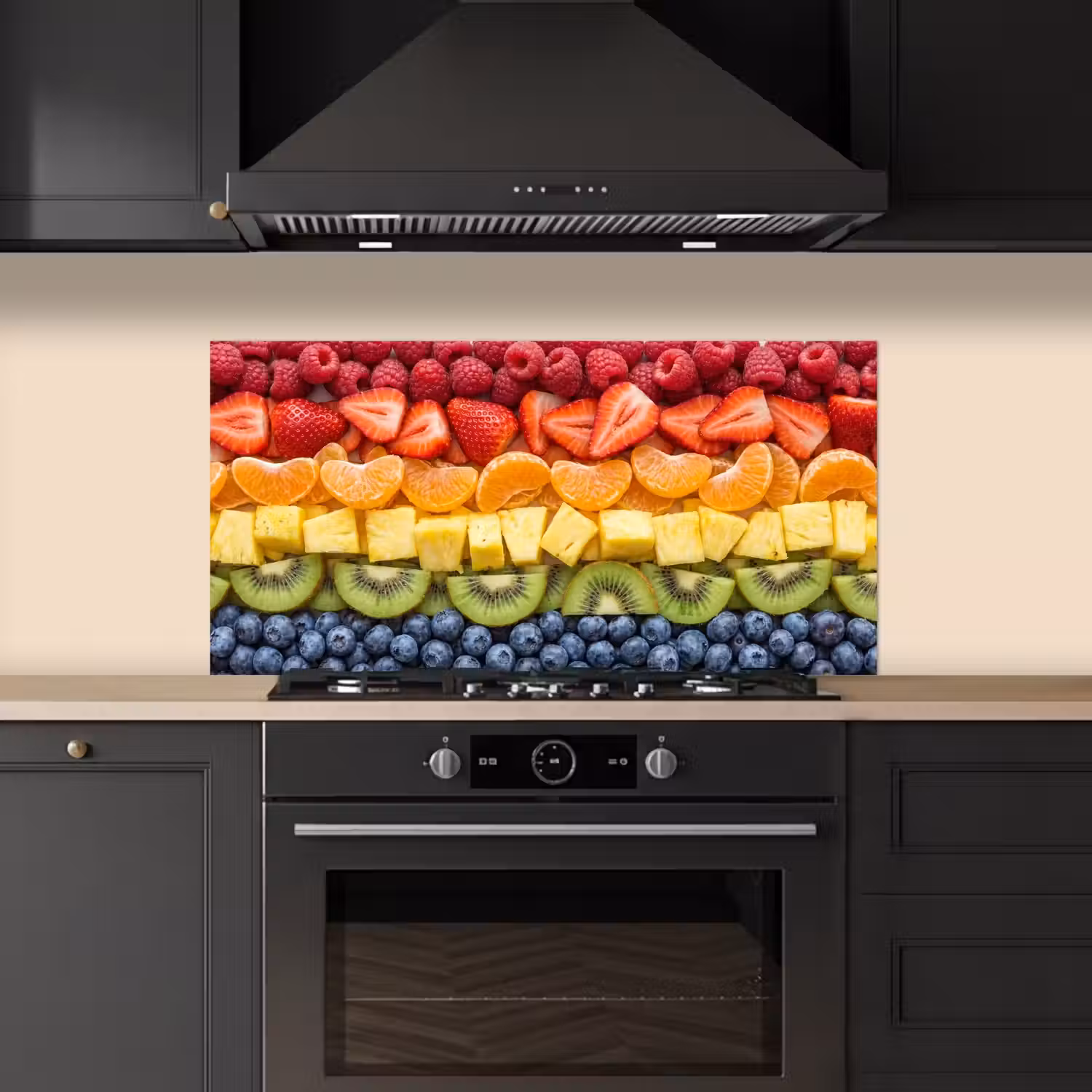 Fruit - Regenboog - Gezond - Kleurrijk keuken achterwand spatscherm middel -sfeer1