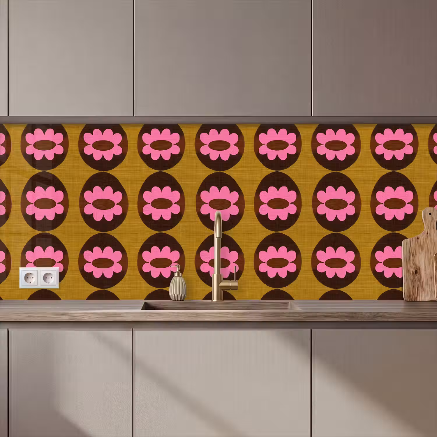 Grafisch - Patroon - Kleurrijk keuken achterwand 2 middel 871 zz_3dshopping