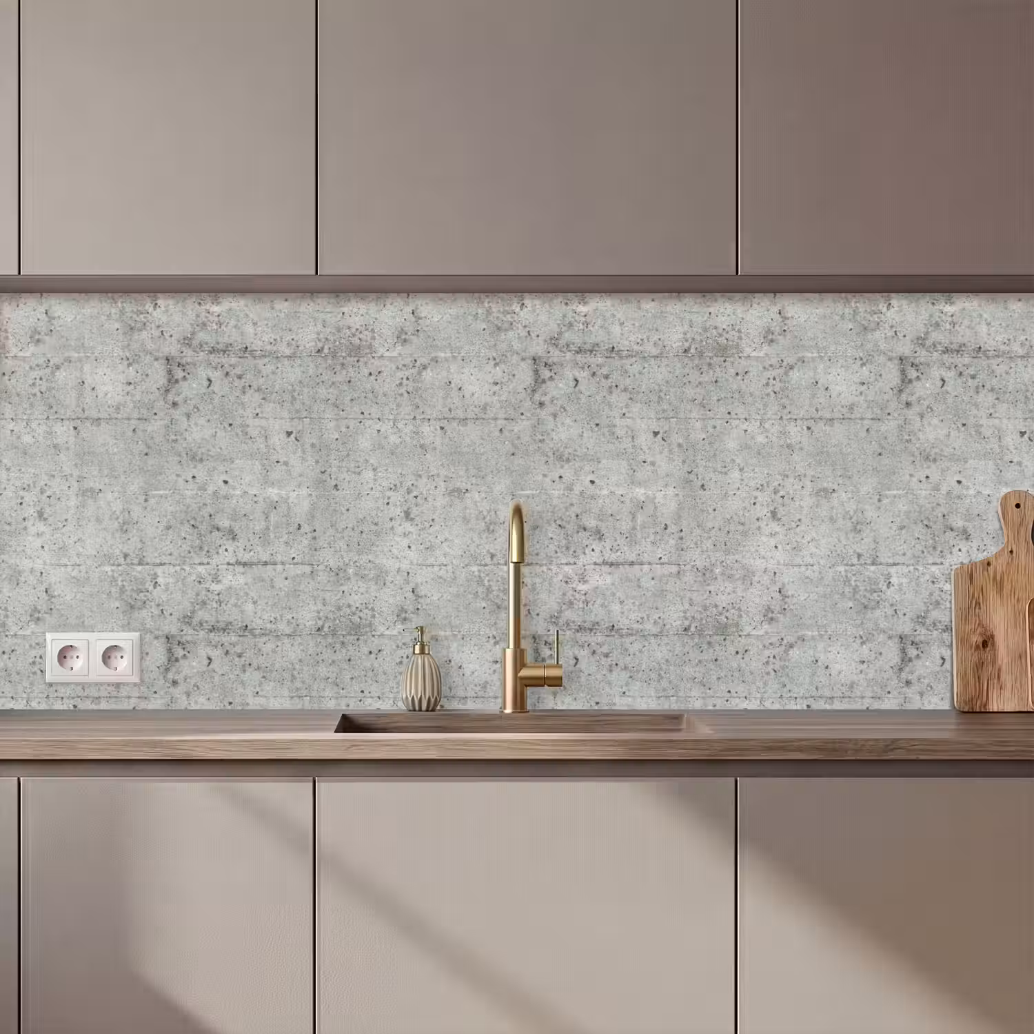 Grijs - Muur - Poriën keuken achterwand 2 middel 871 zz_3dshopping