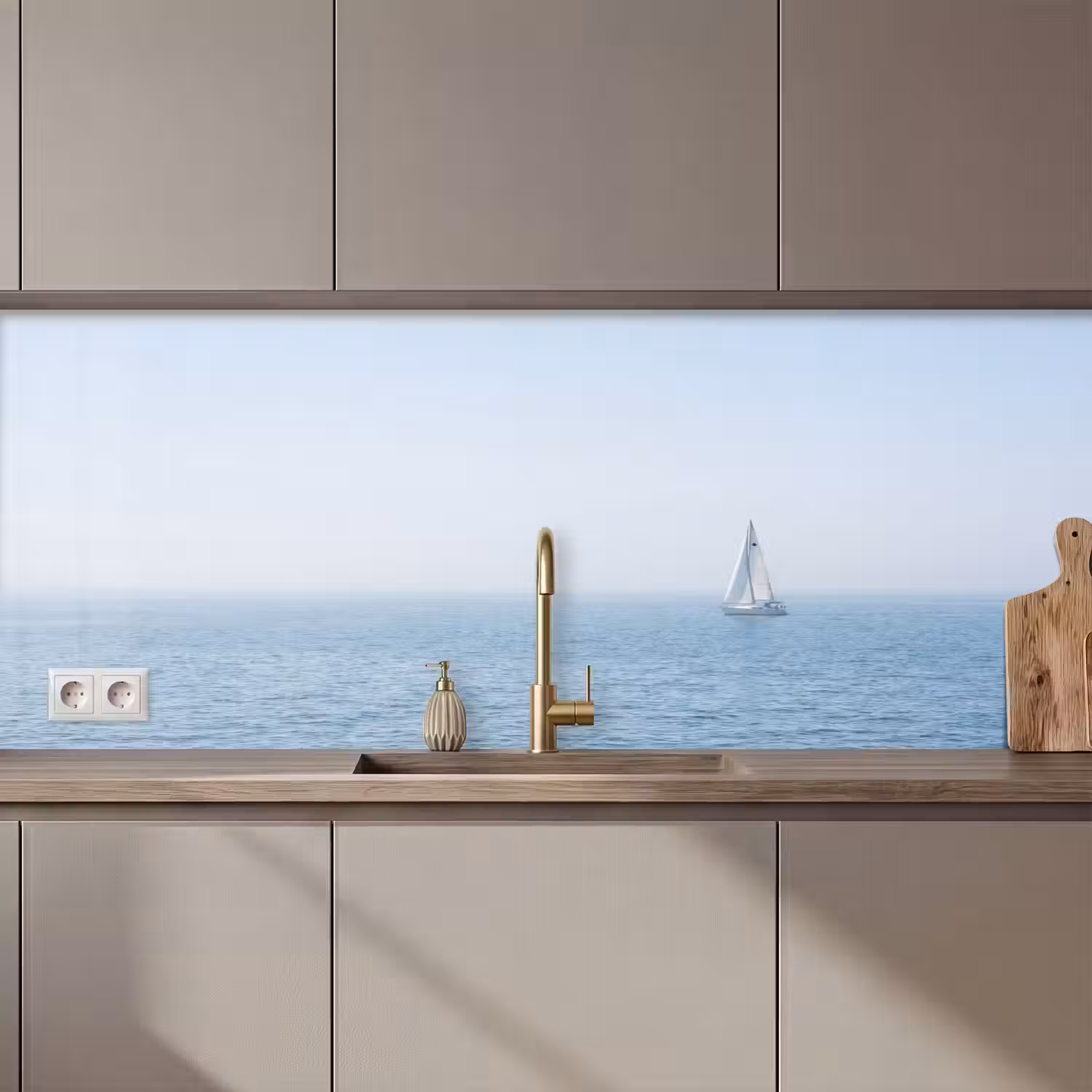 Horizon - Zeilboot - Zee keuken achterwand 2 middel zz_3dshopping