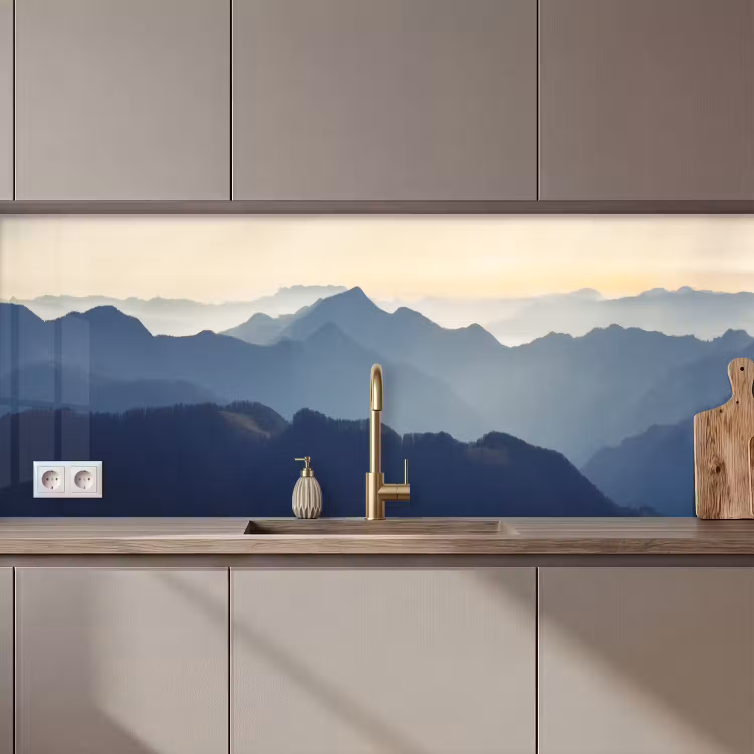 Landschap - Bergen - Groen - Natuur keuken achterwand 2 middel zz_3dshopping