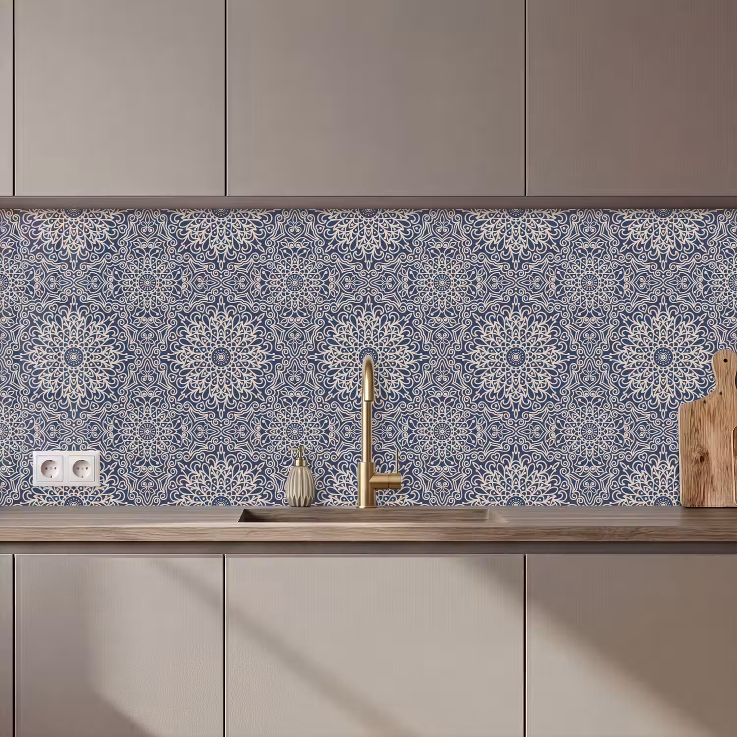 Mandala - Bloemen - Vintage - Patronen keuken achterwand 2 middel 871 zz_3dshopping