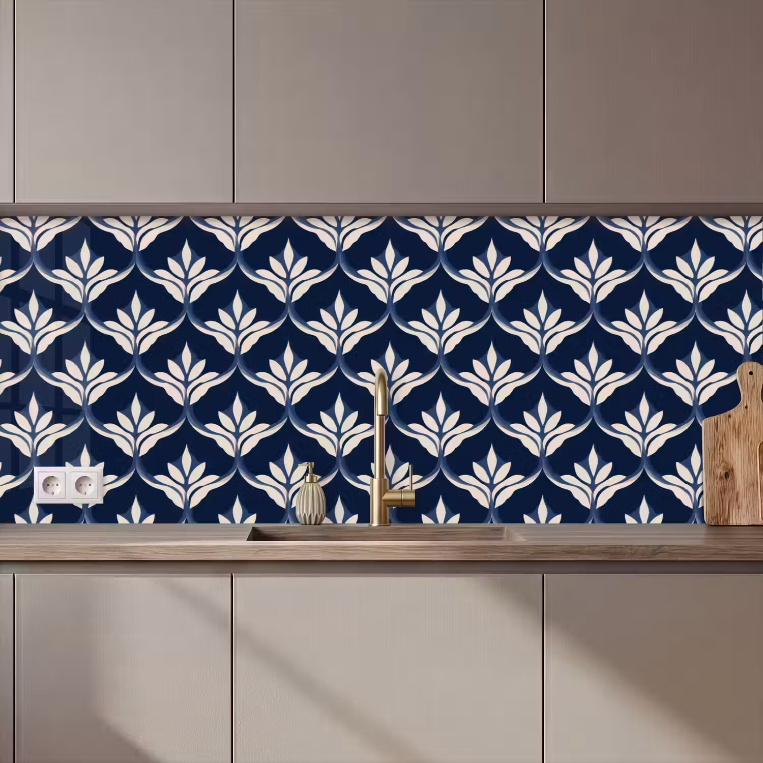 Modern - Ontwerp - Blauw keuken achterwand 2 middel 871 zz_3dshopping