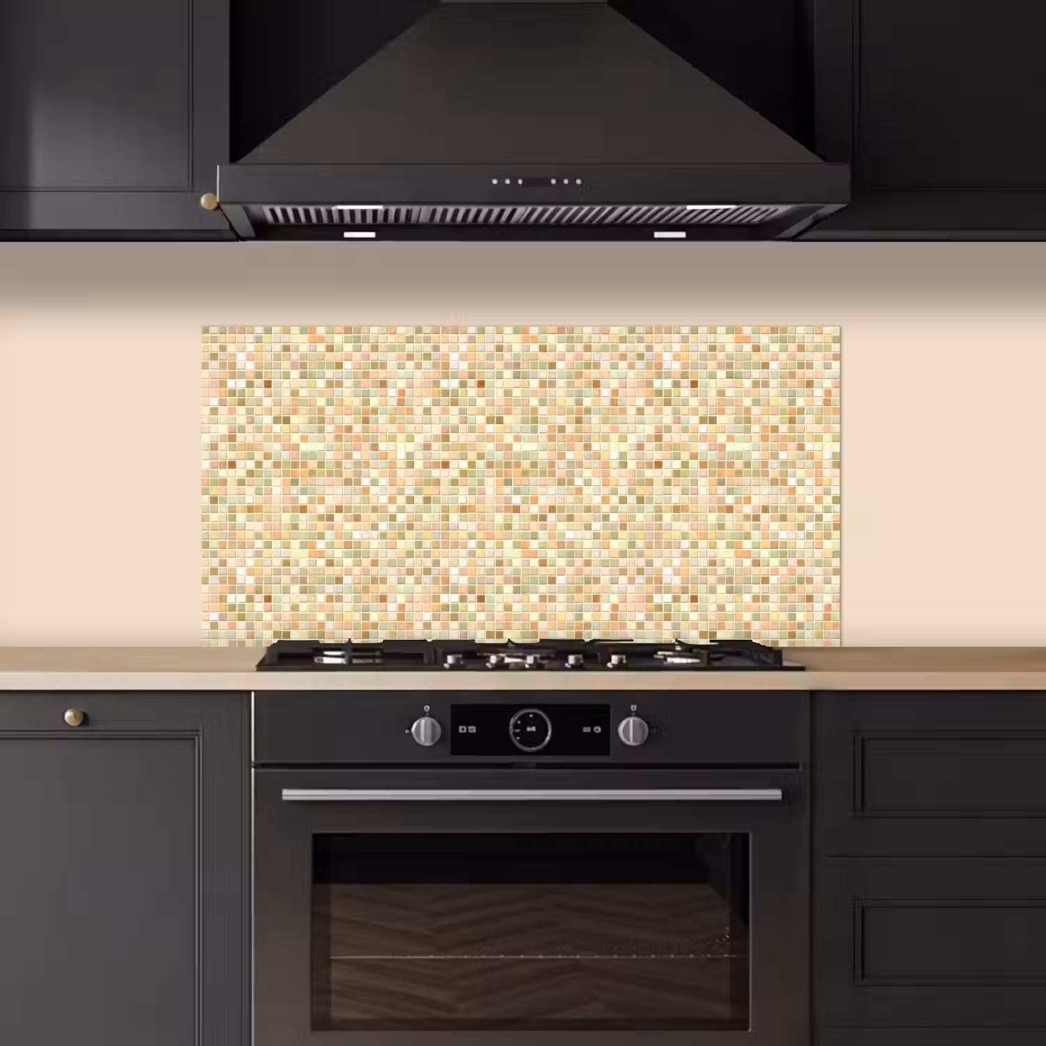 Mozaïek - Patroon - Terracotta keuken achterwand spatscherm middel 899 -sfeer1