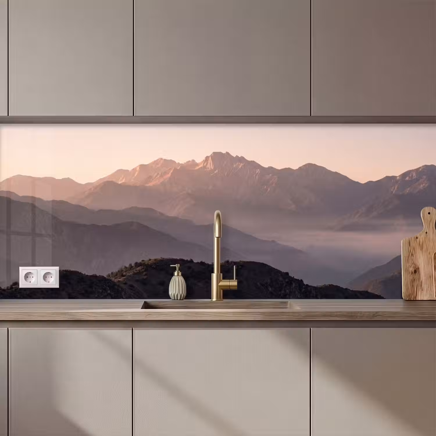 Panorama - Landschap - Bergen keuken achterwand 2 middel zz_3dshopping