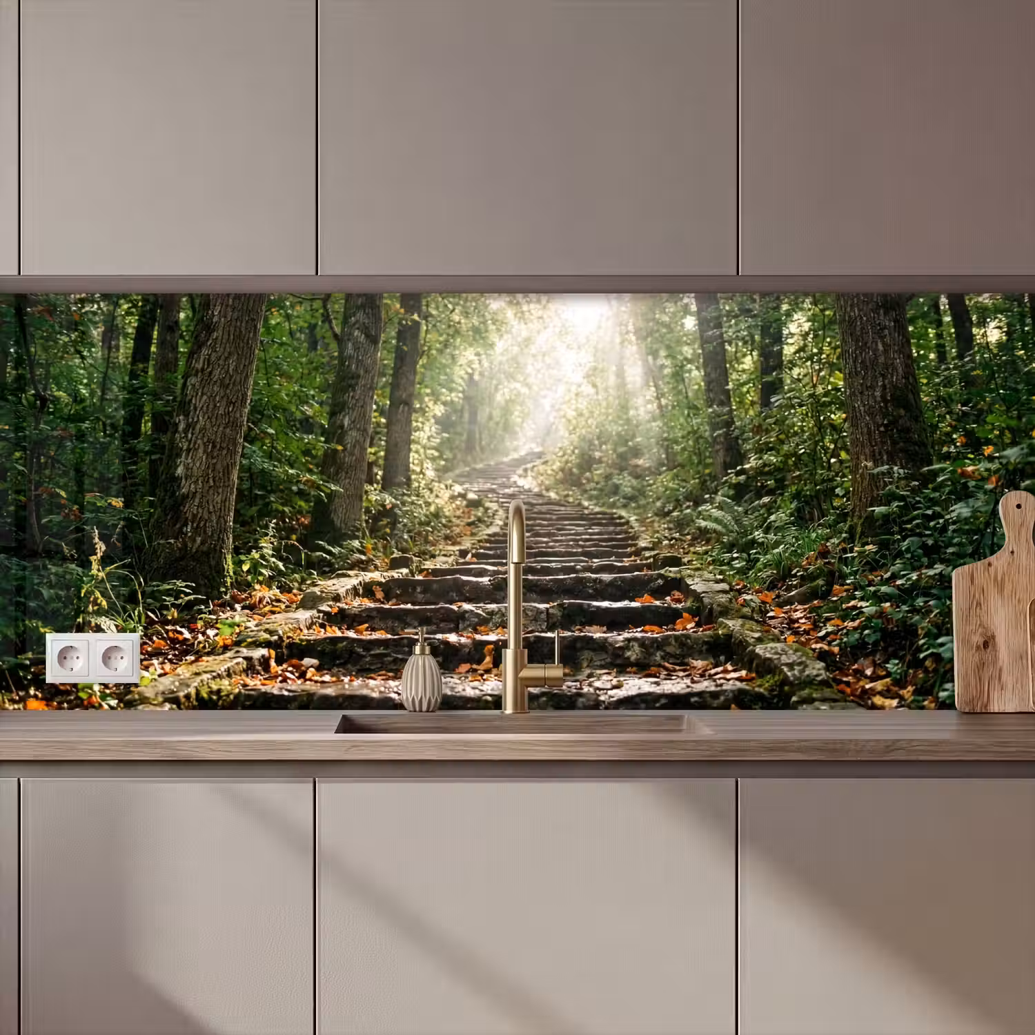 Stenen - Trap - Bos - Natuur keuken achterwand 2 middel zz_3dshopping