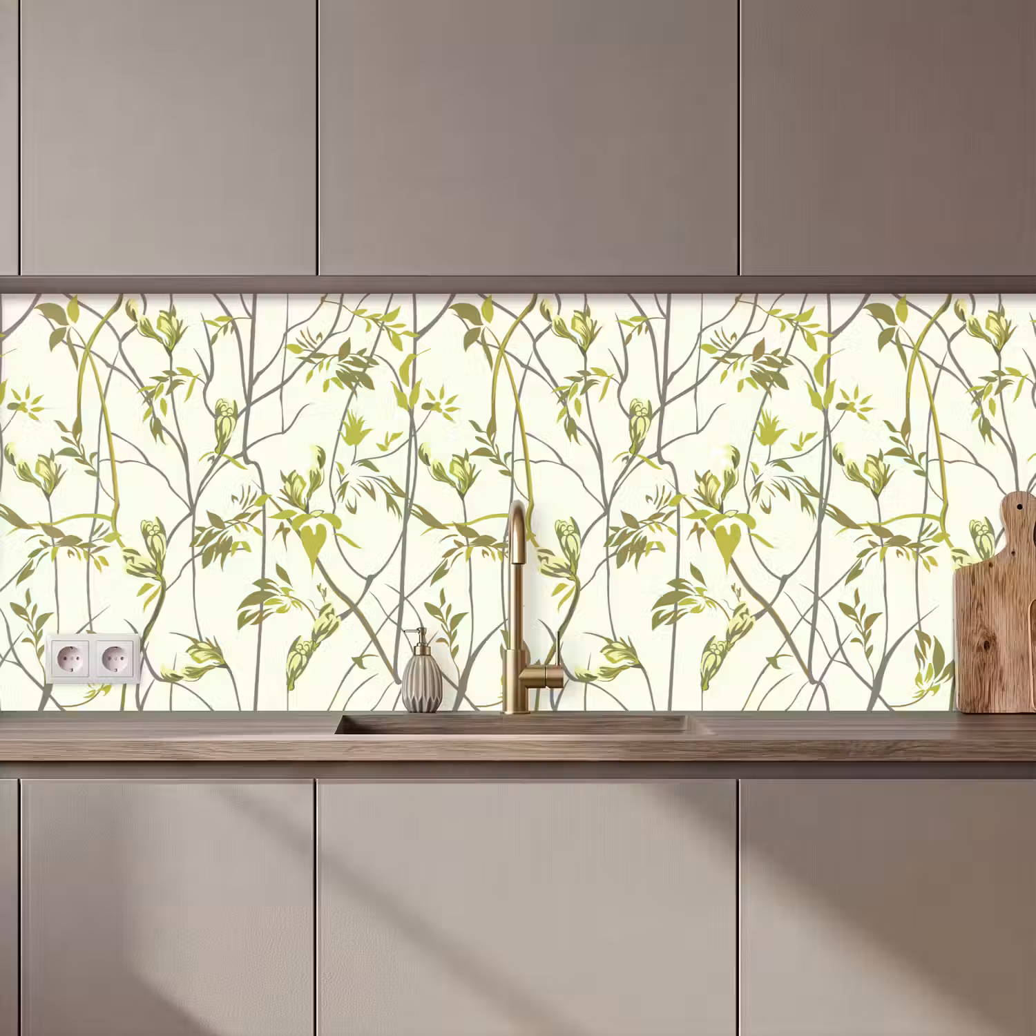 Patroon - Jungle - Planten keuken achterwand 2 middel 871 zz_3dshopping