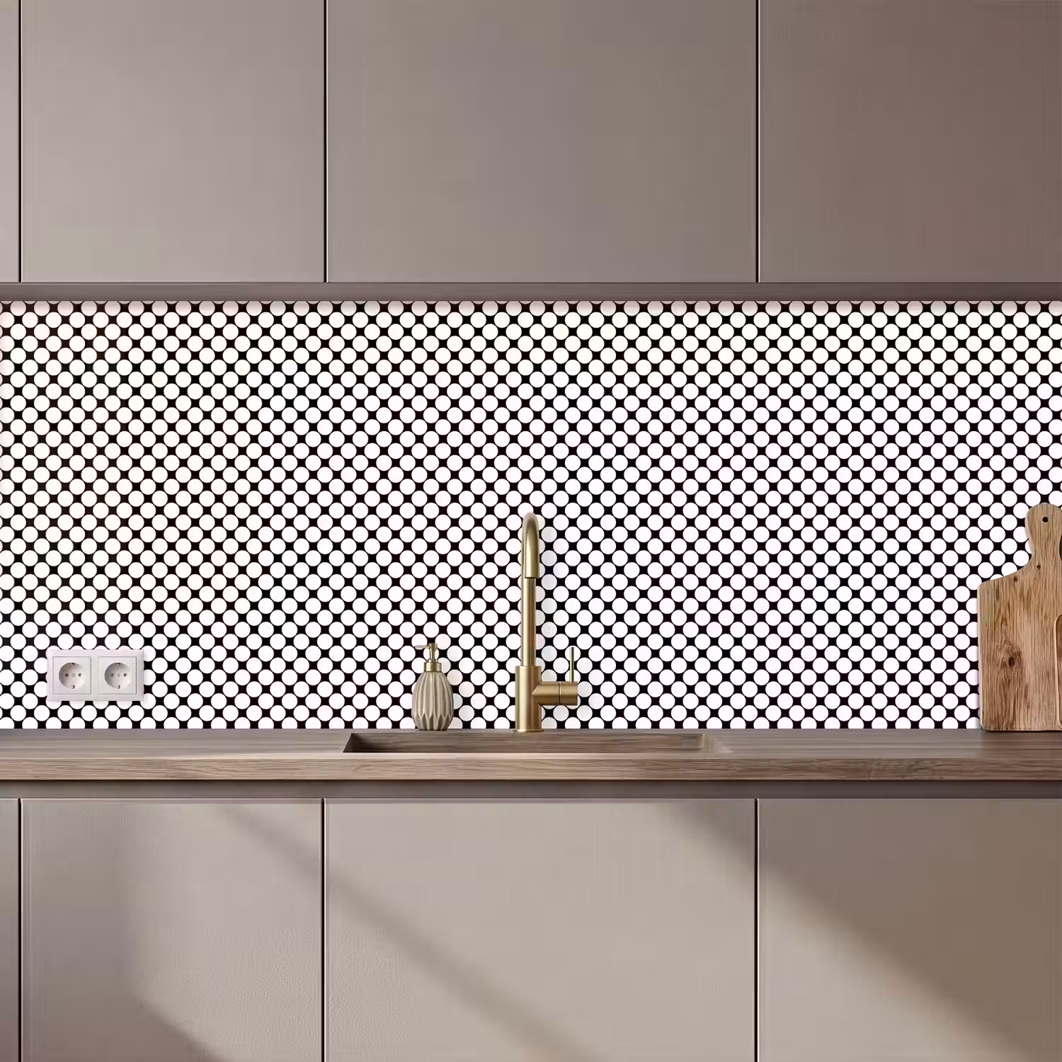 Patroon - Lijn - Design - Kleur keuken achterwand 2 middel 871 zz_3dshopping