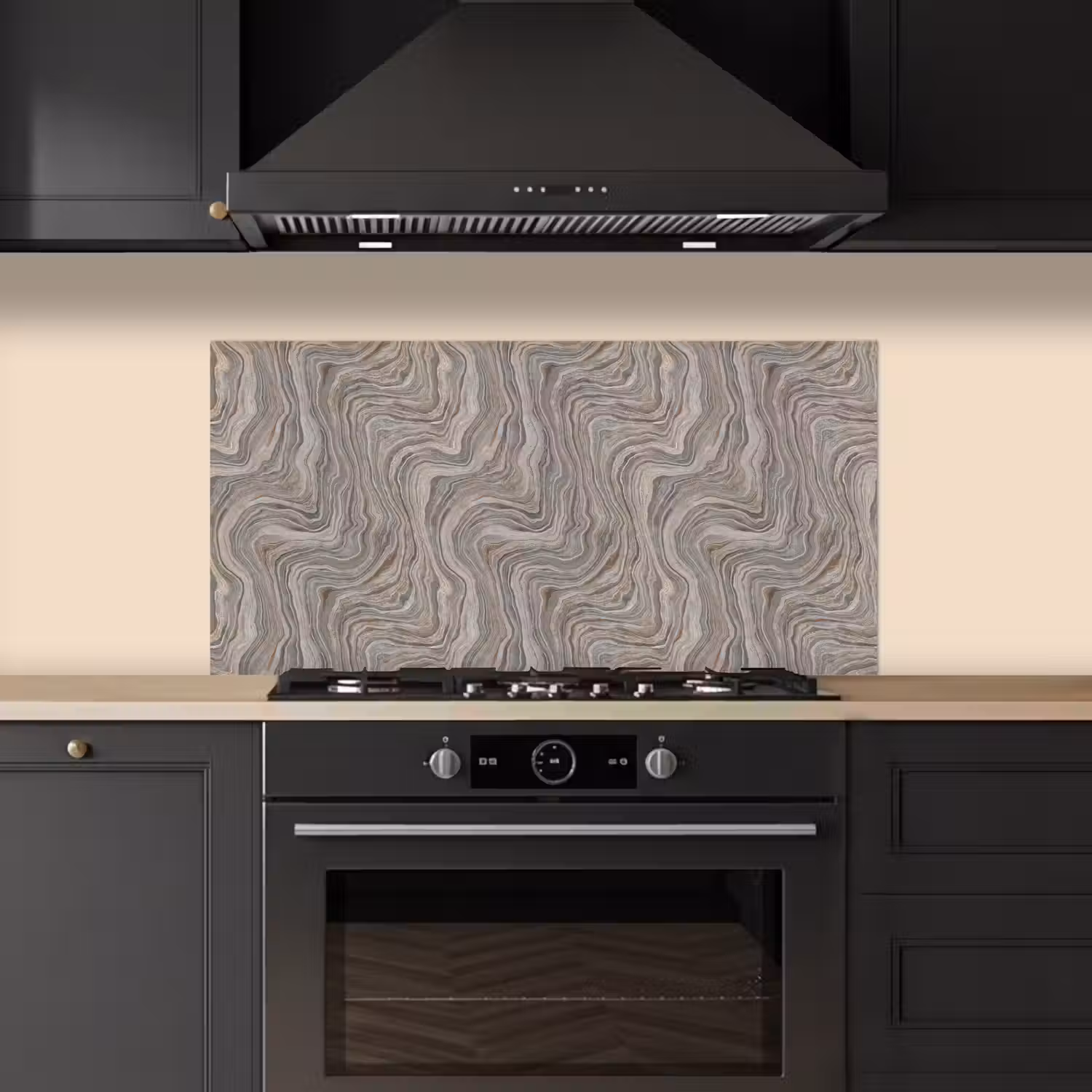 Patroon - Textuur - Grijs keuken achterwand spatscherm middel 899 -sfeer1