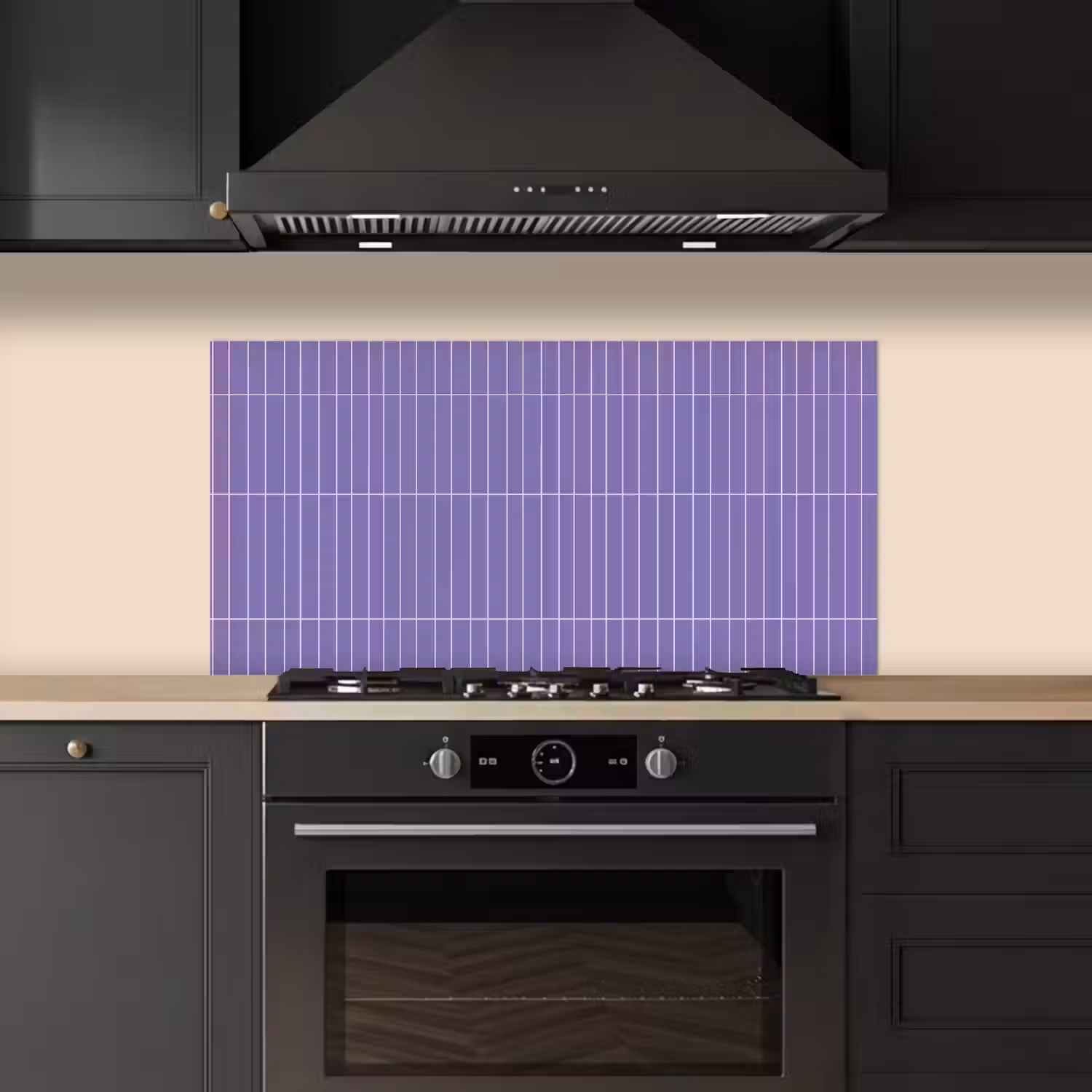Patroon - Tegel - Lila keuken achterwand spatscherm middel 899 -sfeer1