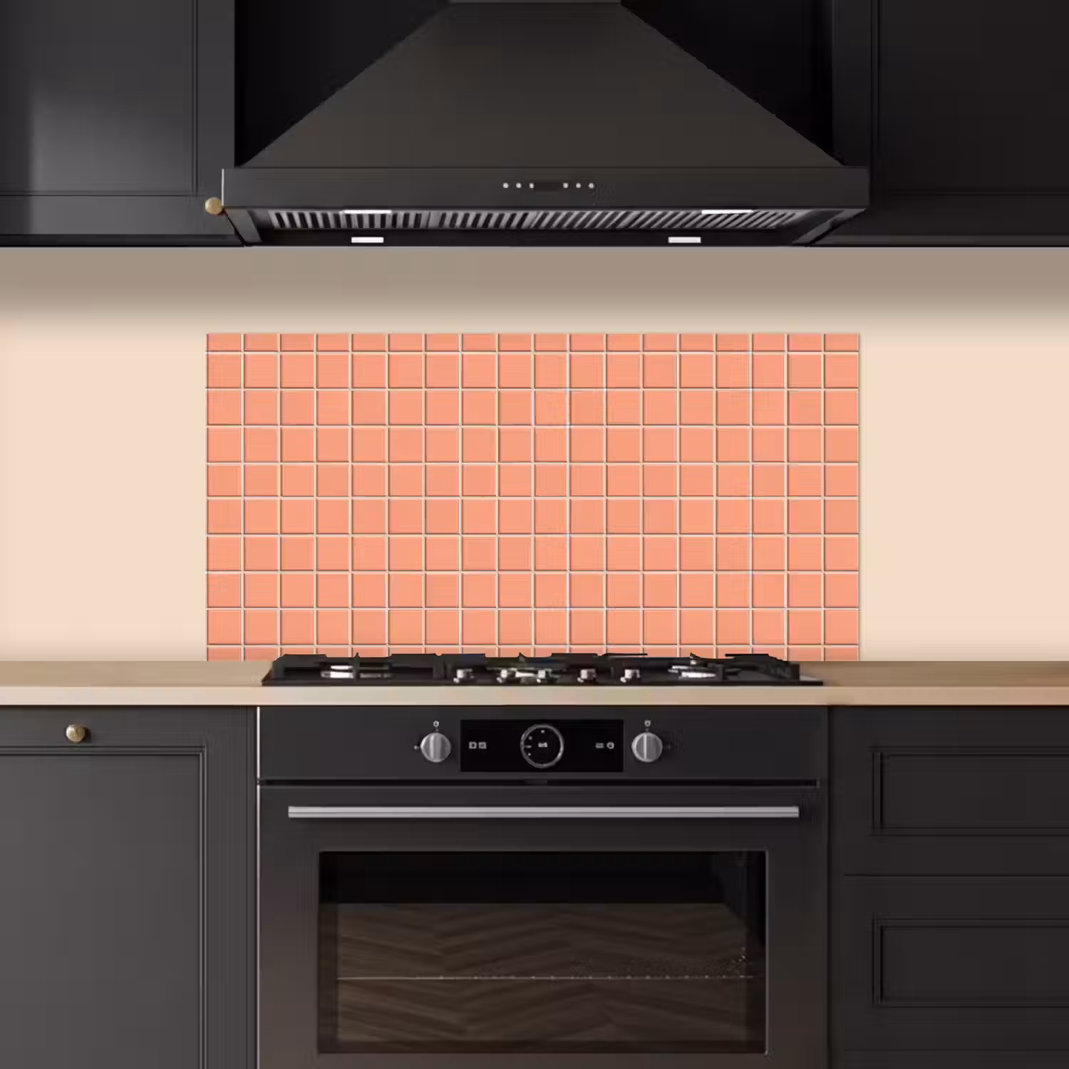 Patroon - Tegels - Perzik keuken achterwand spatscherm middel 899 -sfeer1